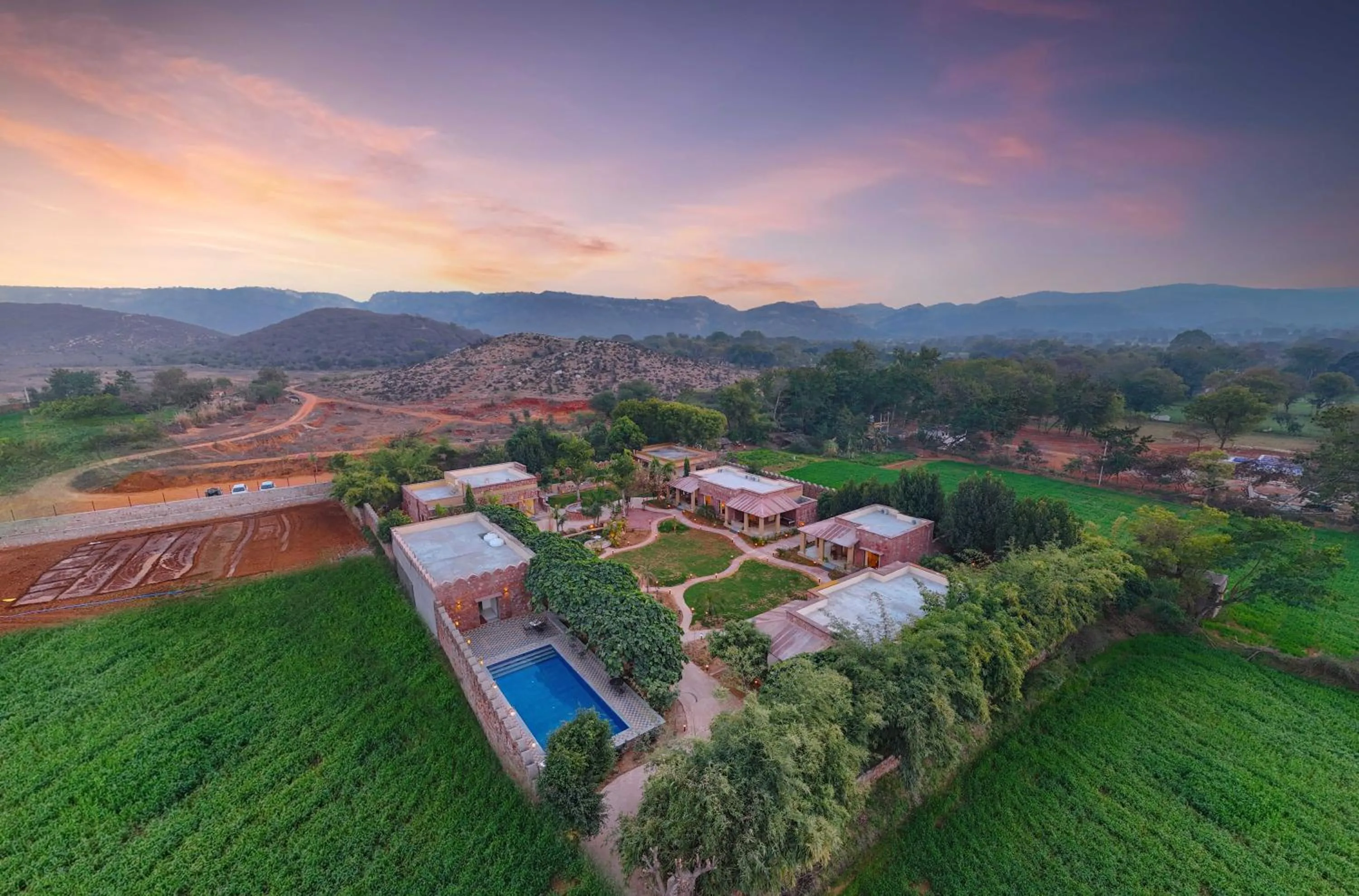 Natural landscape in Aranya Vilas, Ranthambhore