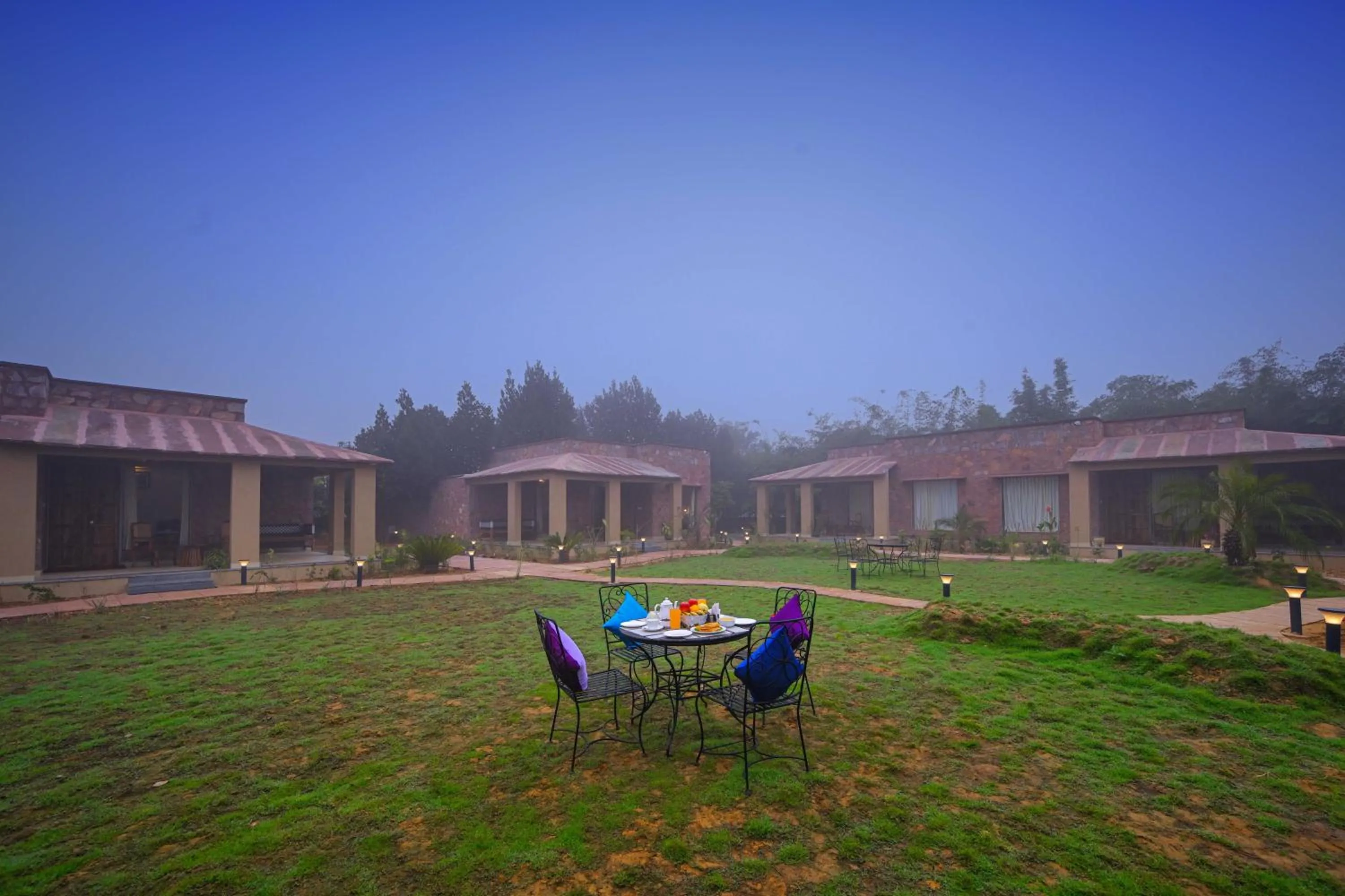 Garden view in Aranya Vilas, Ranthambhore