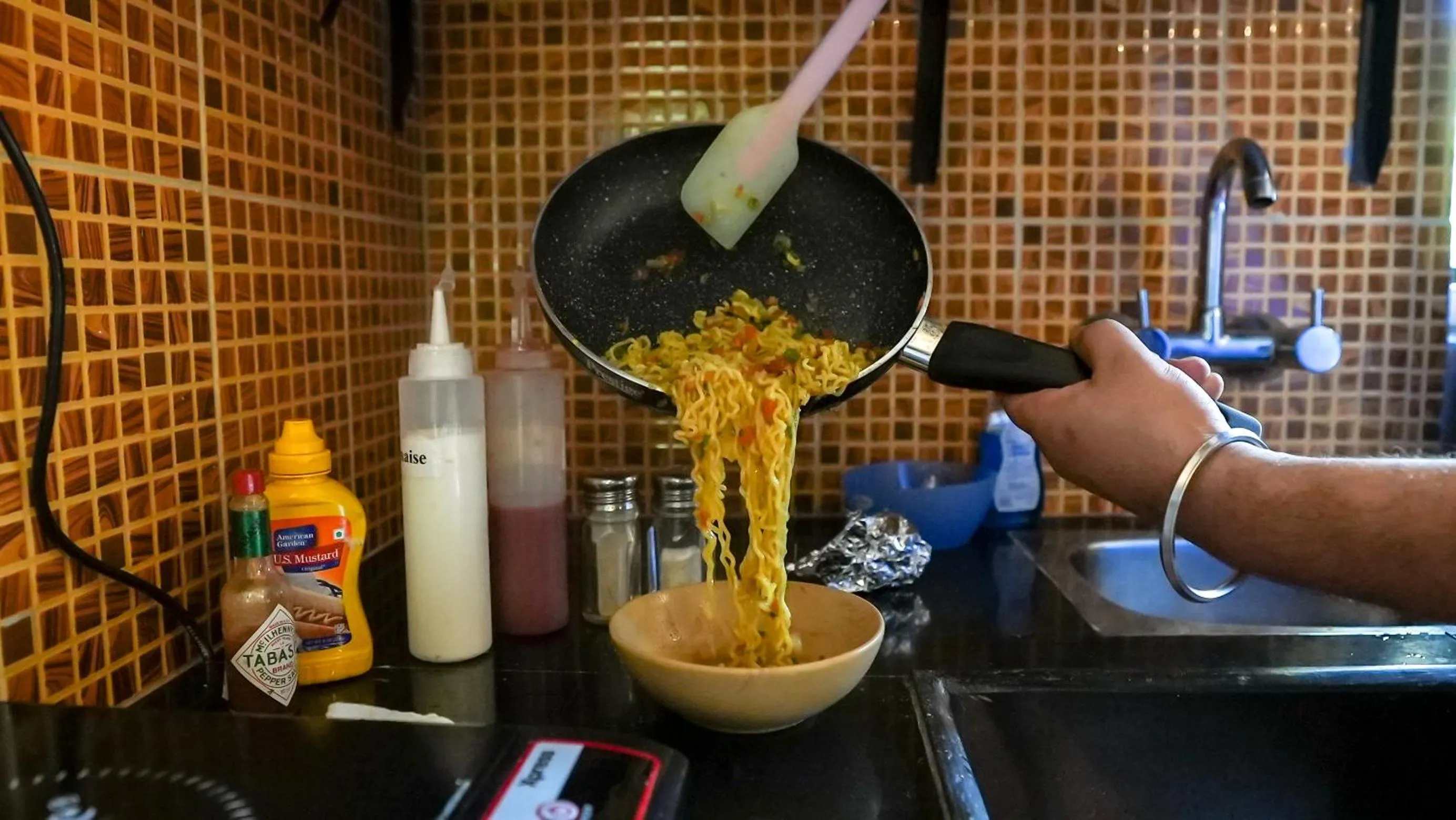 Kitchen or kitchenette in Sortby Stays, Vagator