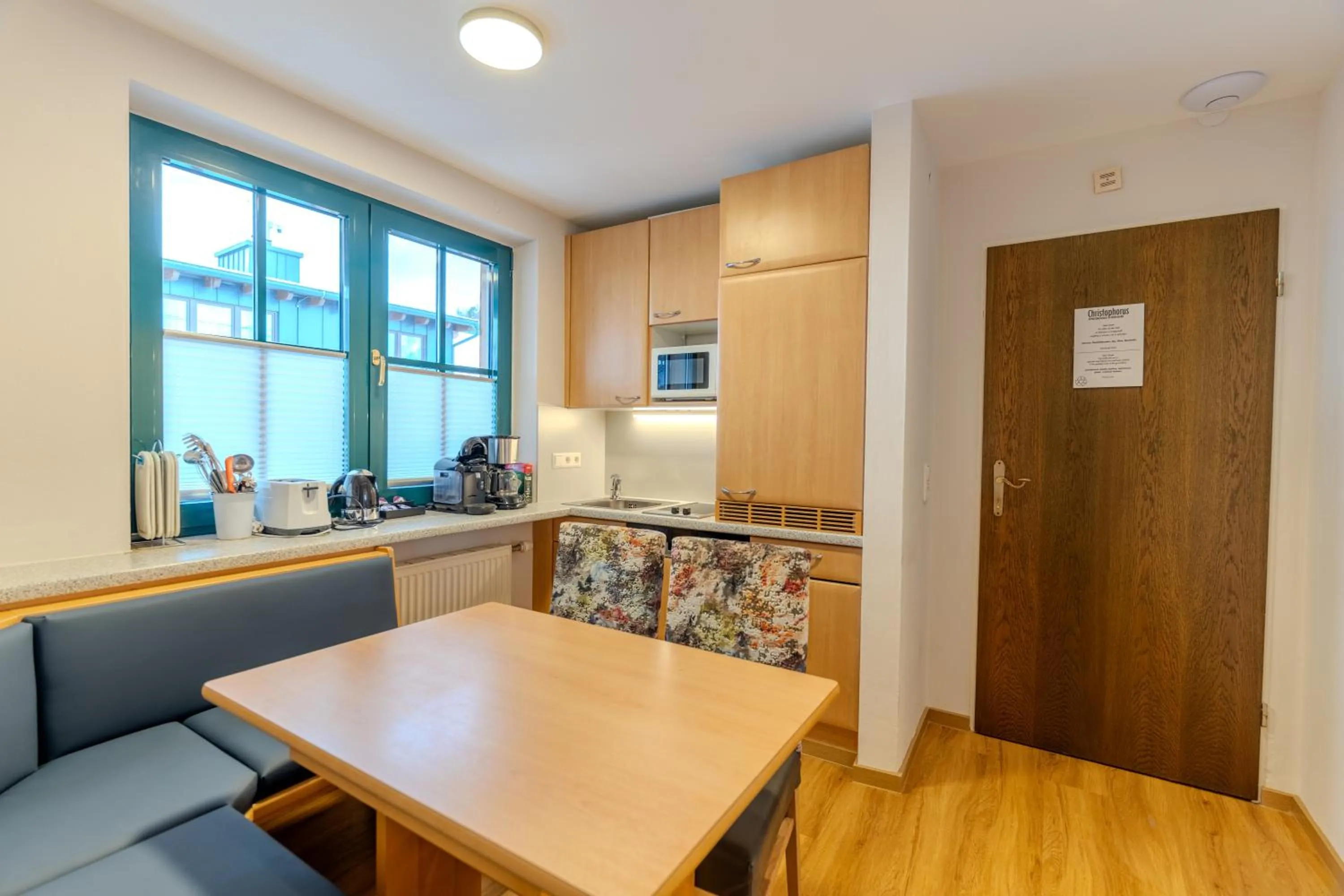 Kitchen or kitchenette in Appartementhaus Christophorus