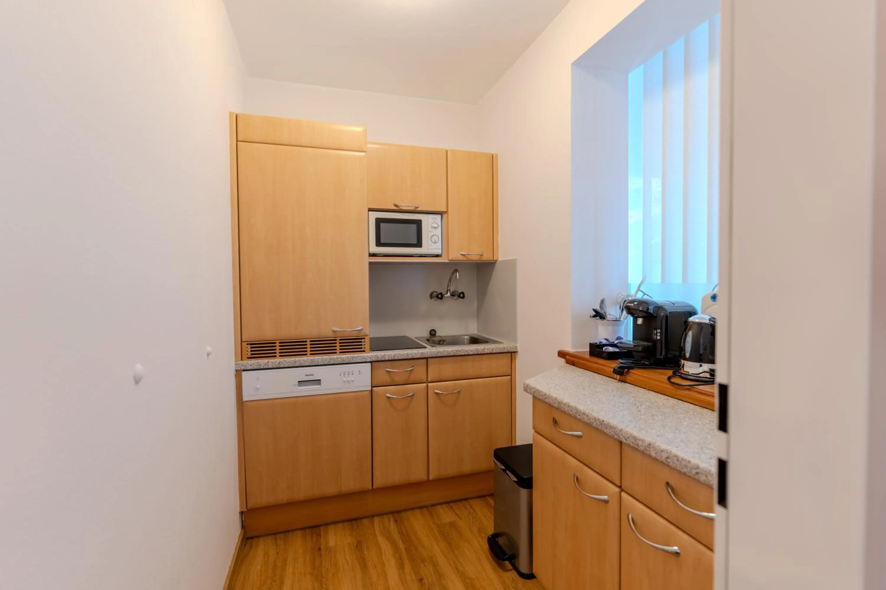 Kitchen or kitchenette in Appartementhaus Christophorus