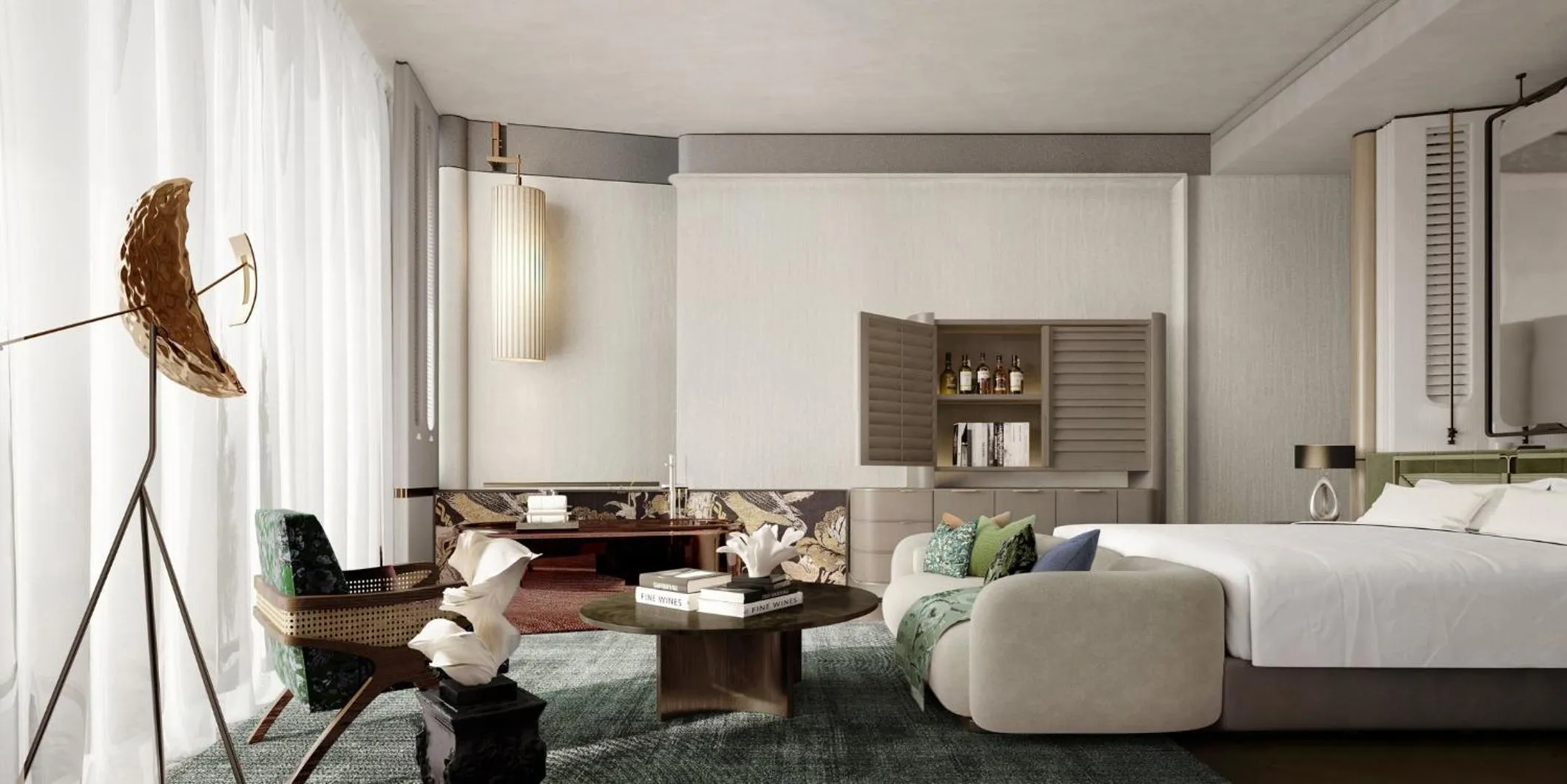 Photo of the whole room in Regent Shanghai on the Bund