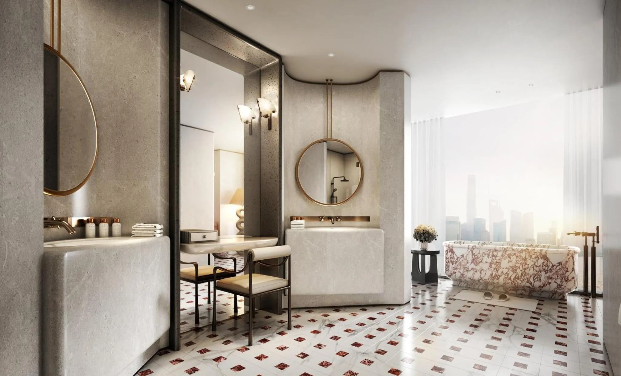 Photo of the whole room in Regent Shanghai on the Bund