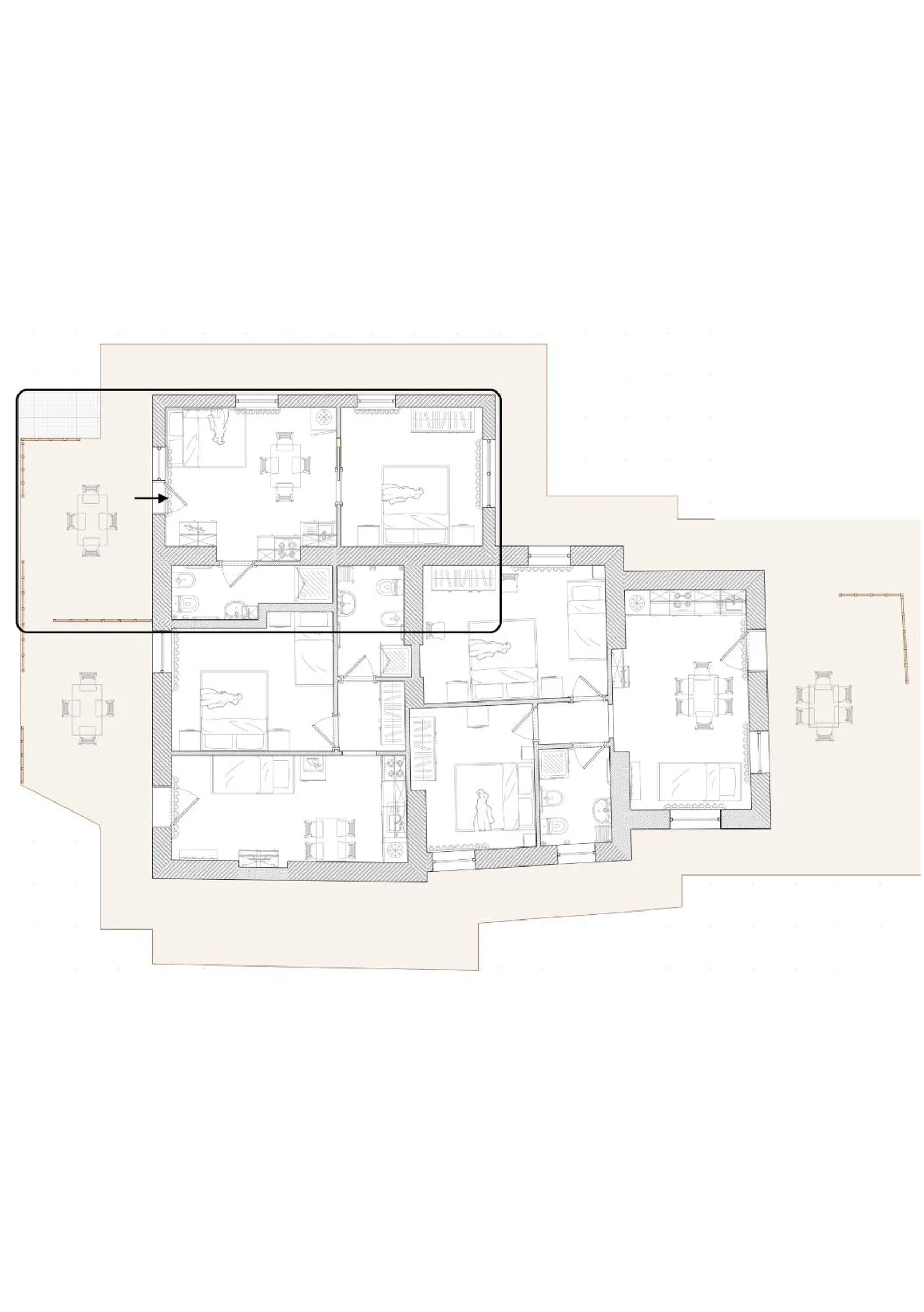 Floor plan in Agriturismo Case al Sole