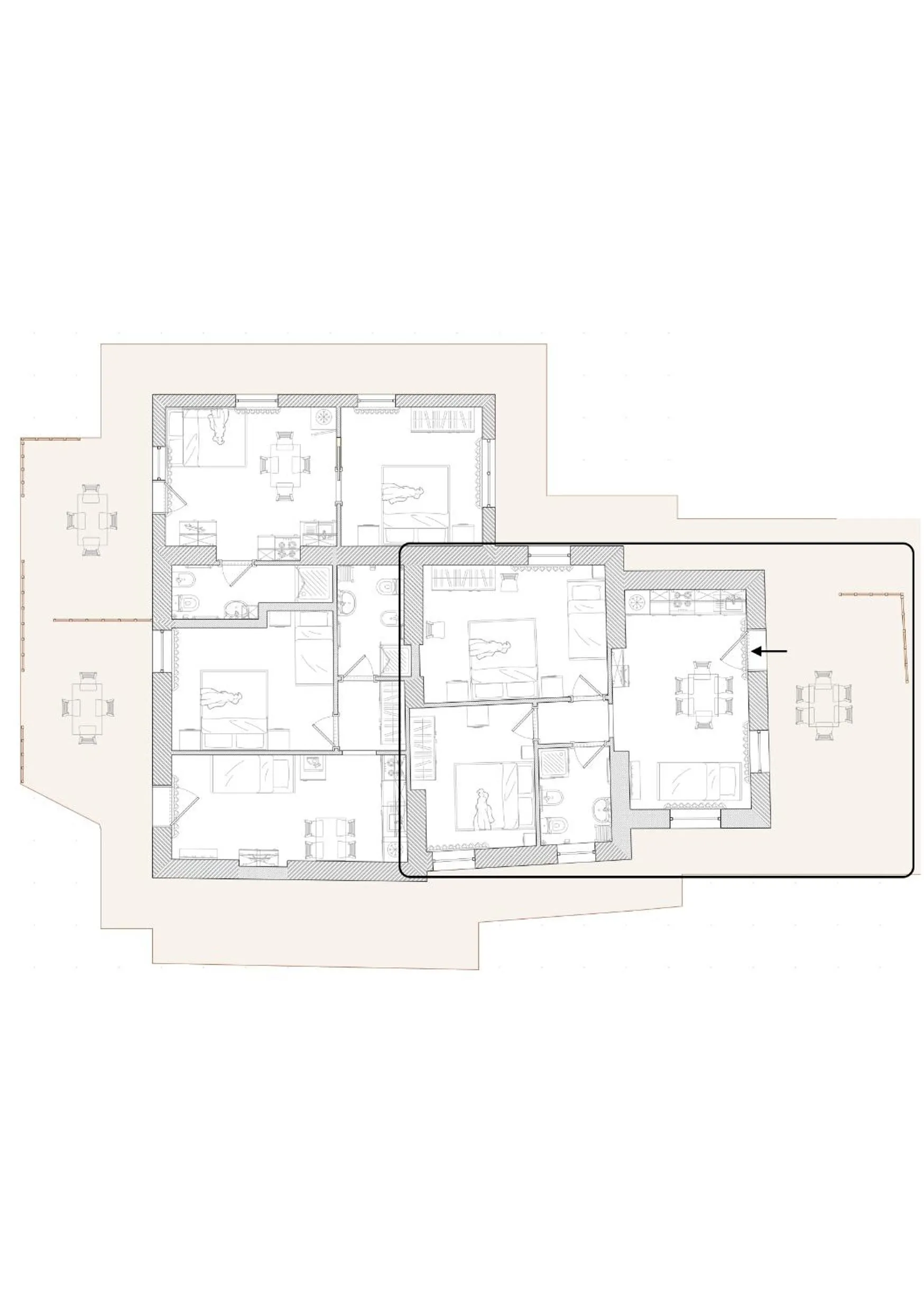 Floor plan in Agriturismo Case al Sole
