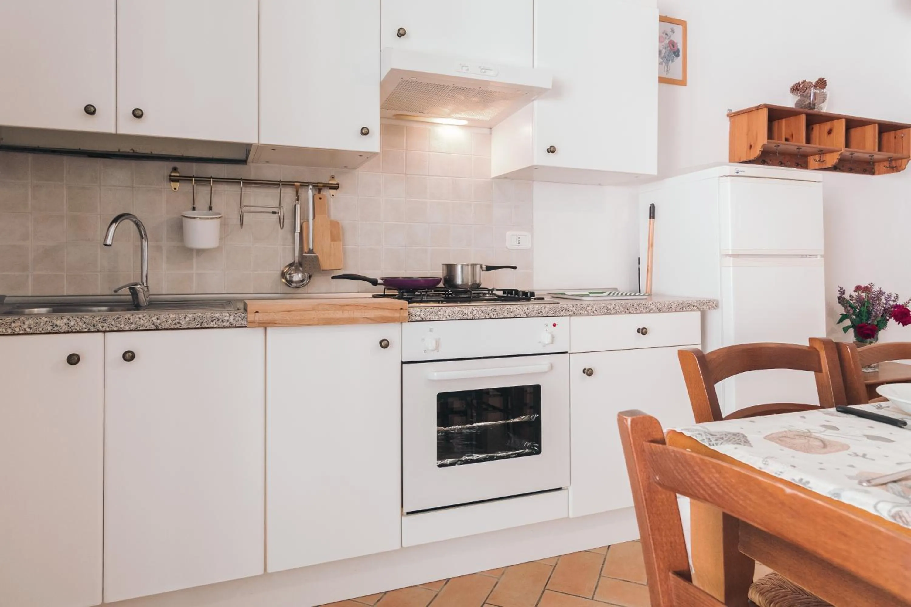 Kitchen or kitchenette in Agriturismo Case al Sole