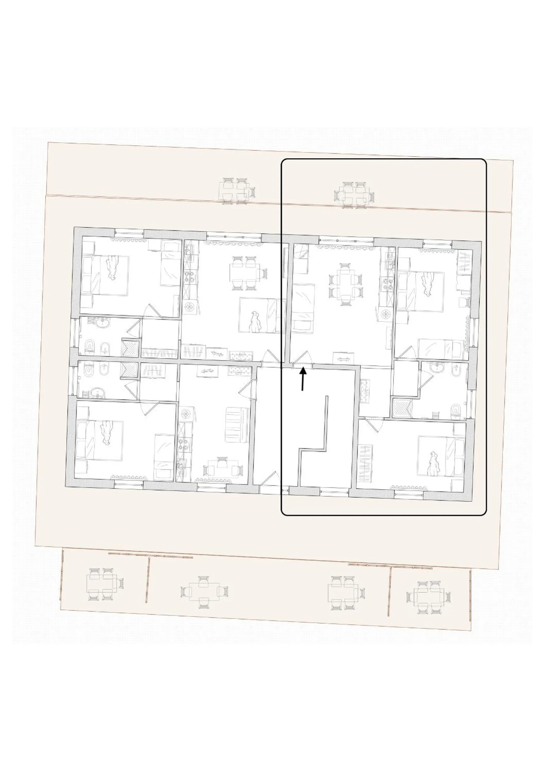 Floor plan in Agriturismo Case al Sole