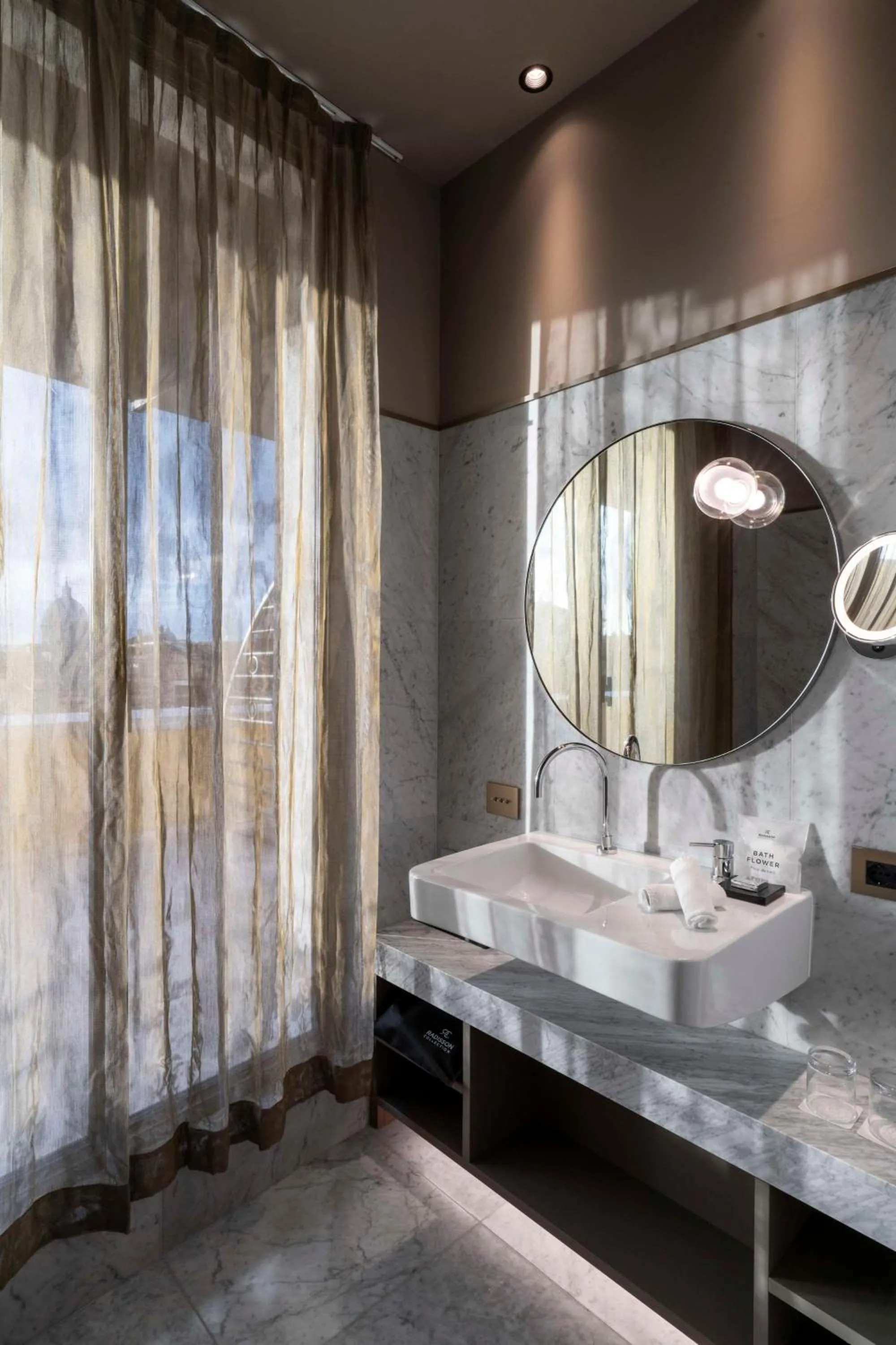 Bathroom, Bed in Radisson Collection Hotel, Roma Antica