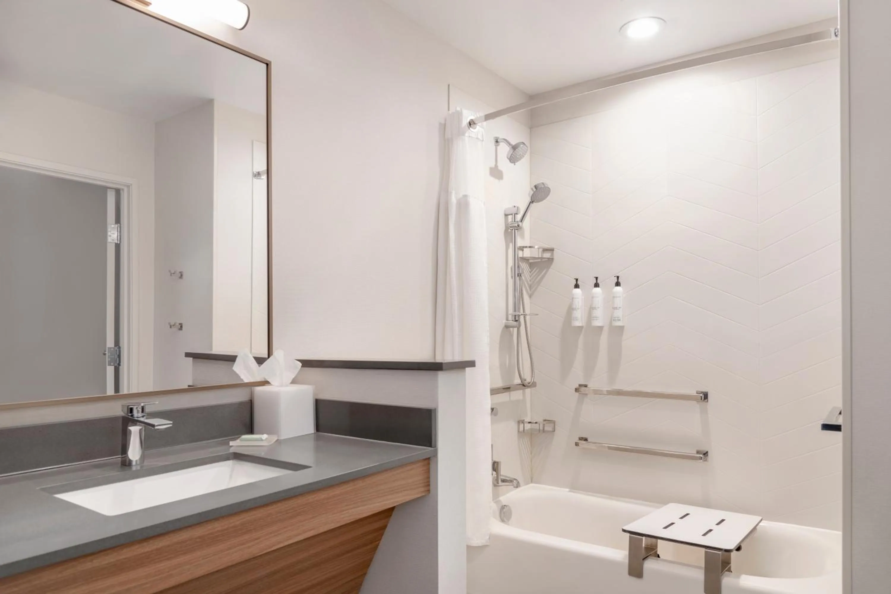 Shower in Fairfield by Marriott Inn & Suites Detroit Taylor