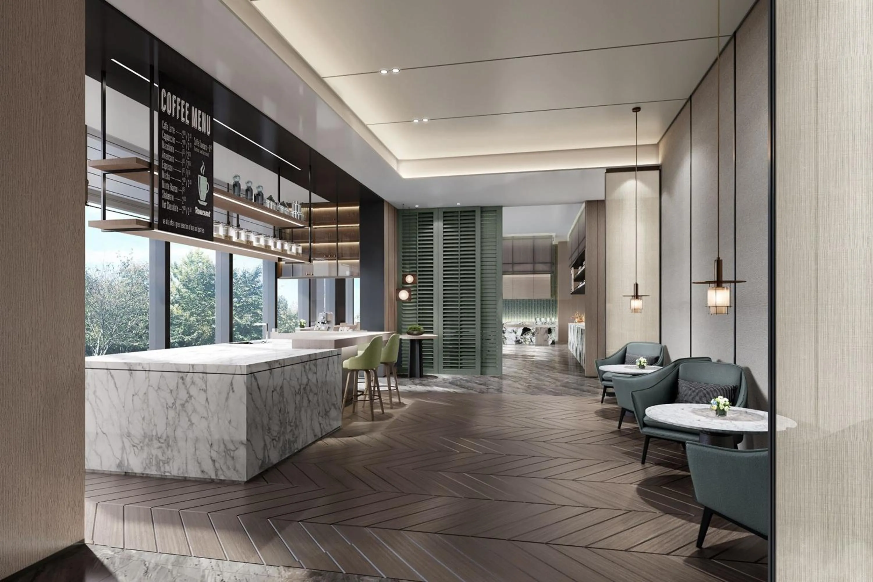 Lounge or bar in Marriott Executive Apartments Hangzhou