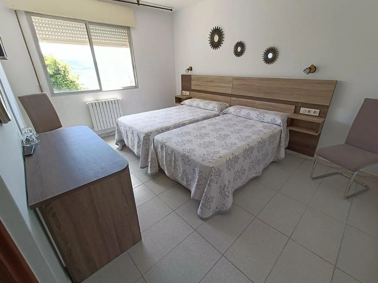 Bed in Hotel Palacios