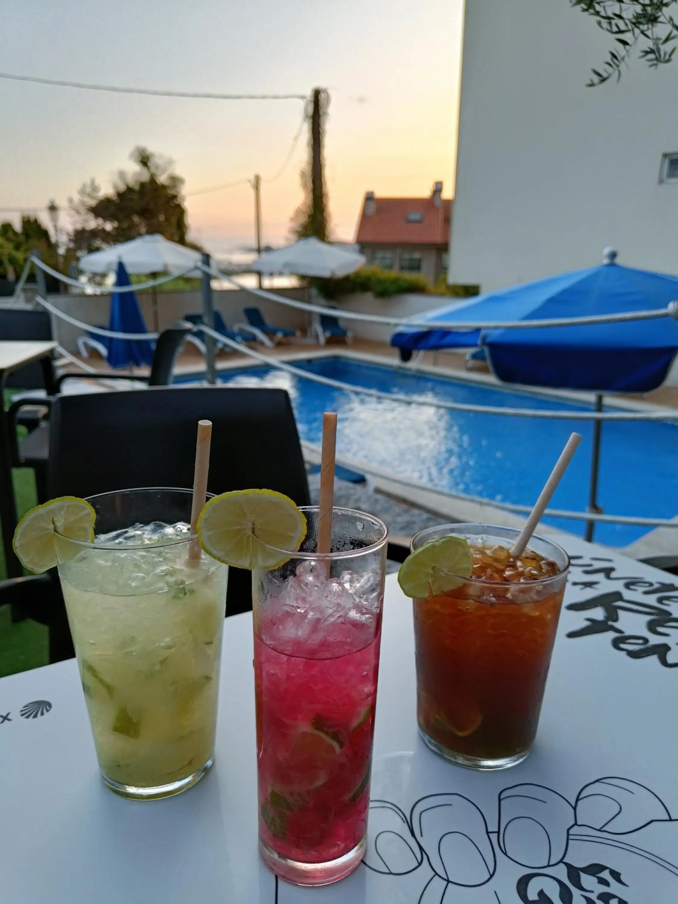 Pool view in Hotel Palacios