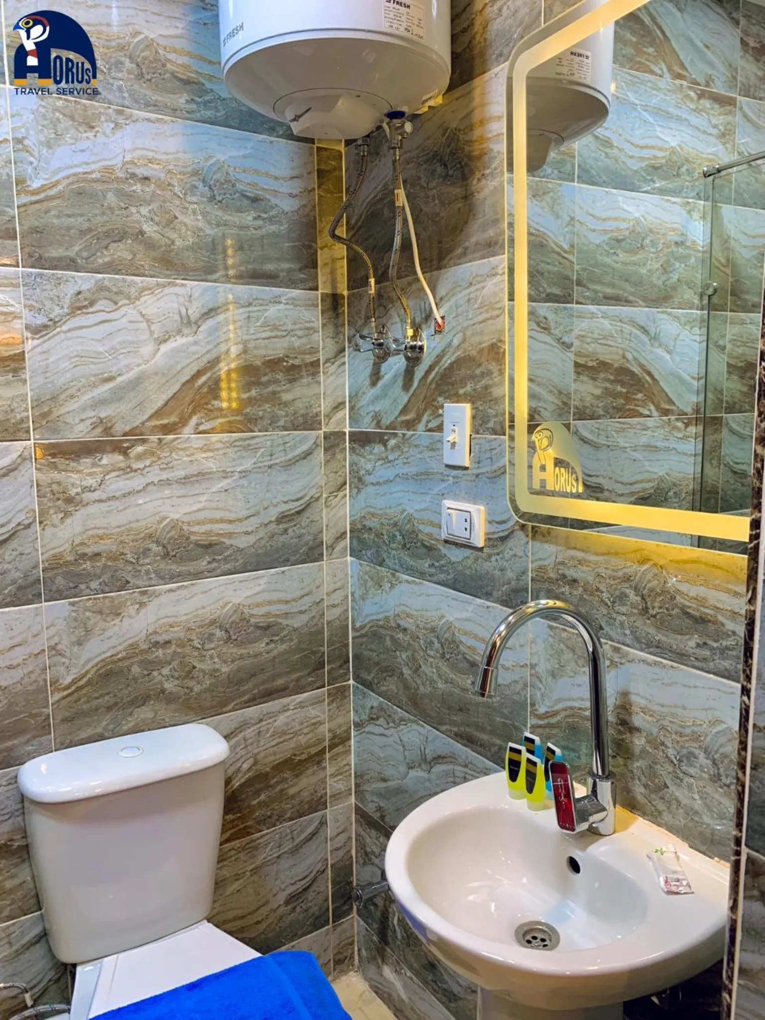 Bathroom in Horus Horizon INN Pyramids View