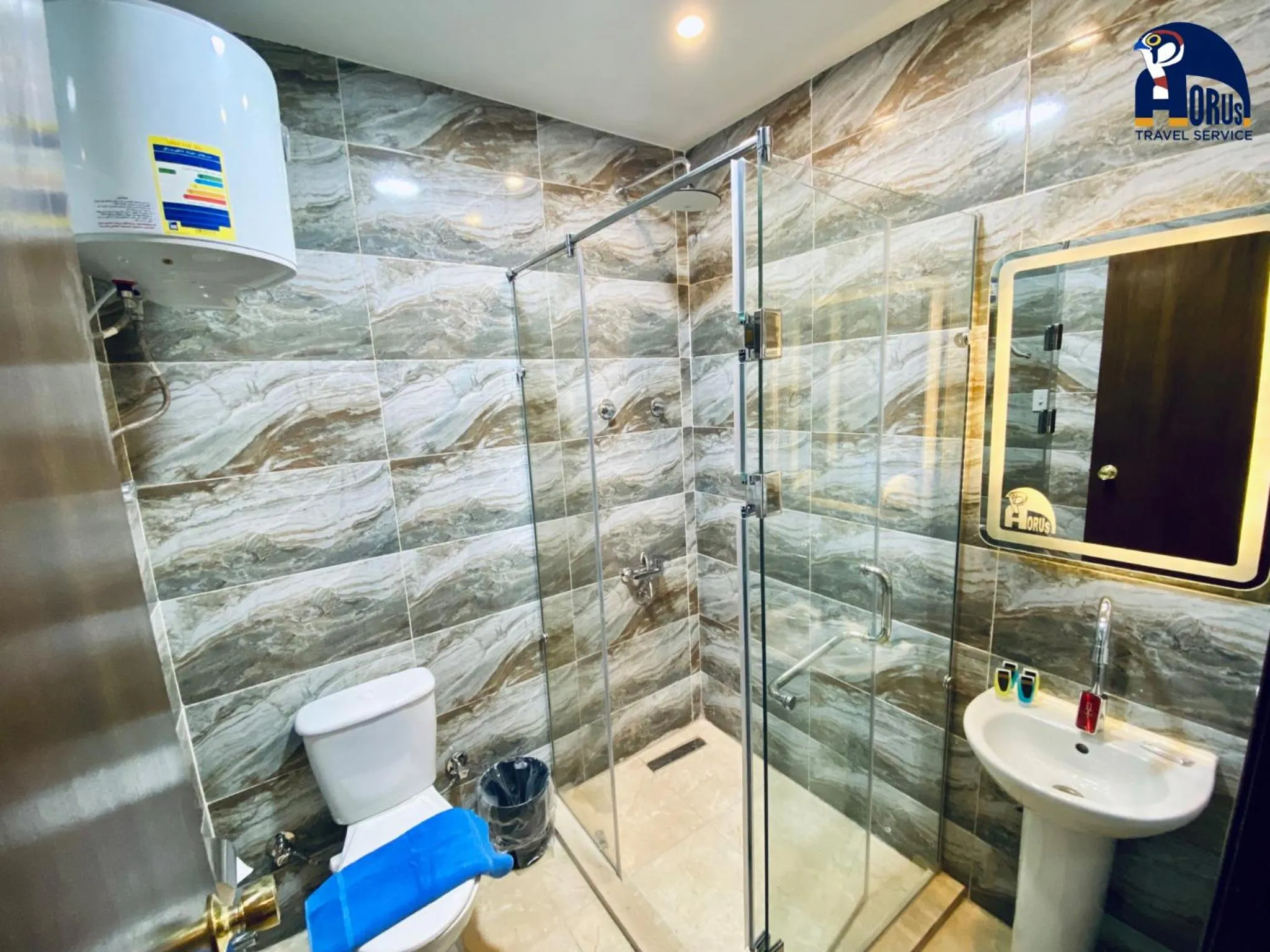 Bathroom in Horus Horizon INN Pyramids View