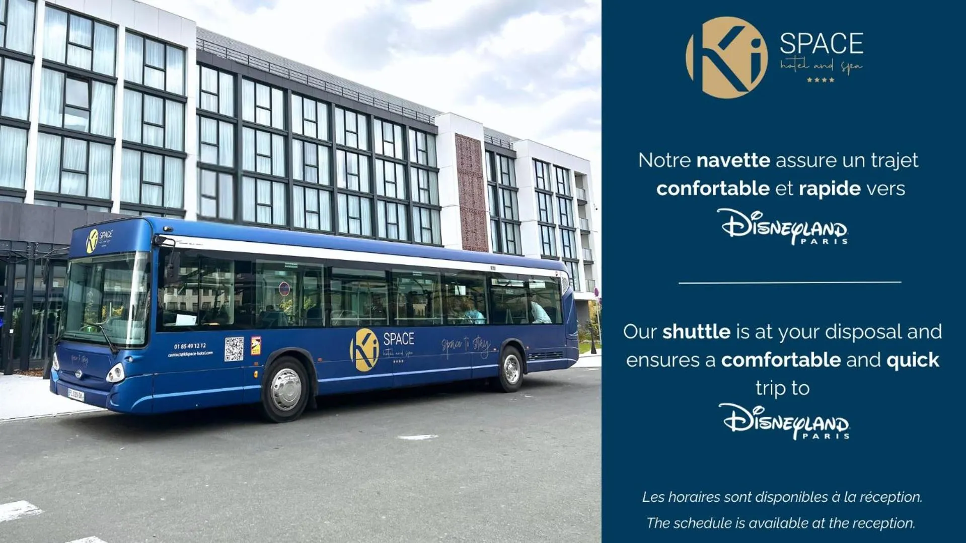 shuttle in Ki Space Hotel & Spa - near Disneyland Paris