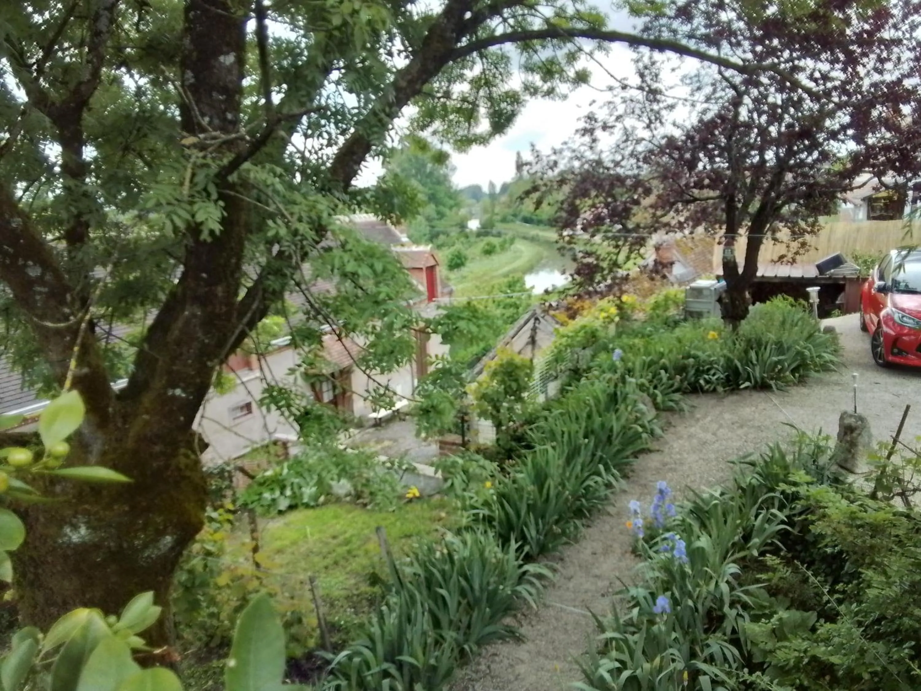 Garden view in Chambres d'hôtes Châtres-Sur-Cher