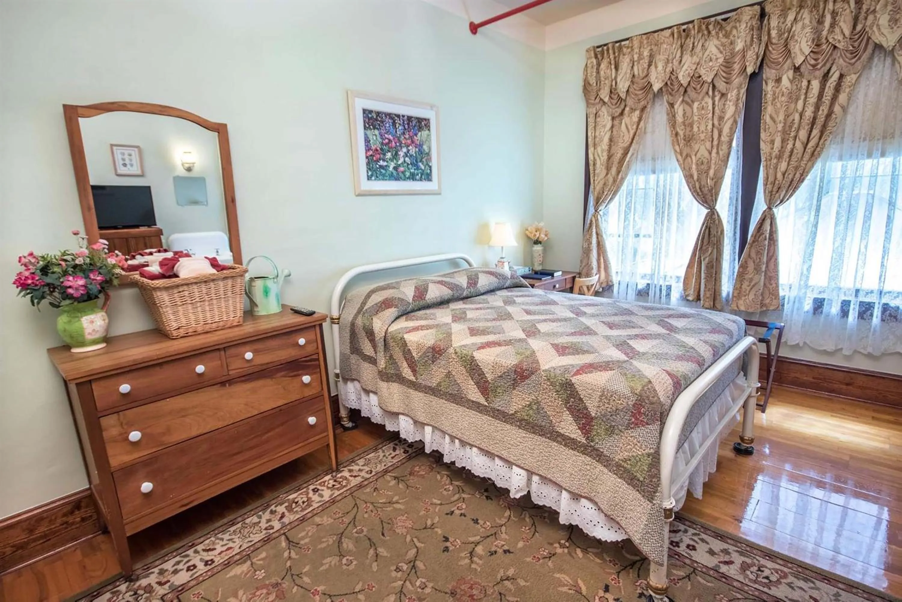 Bed in The Edgewater Hotel