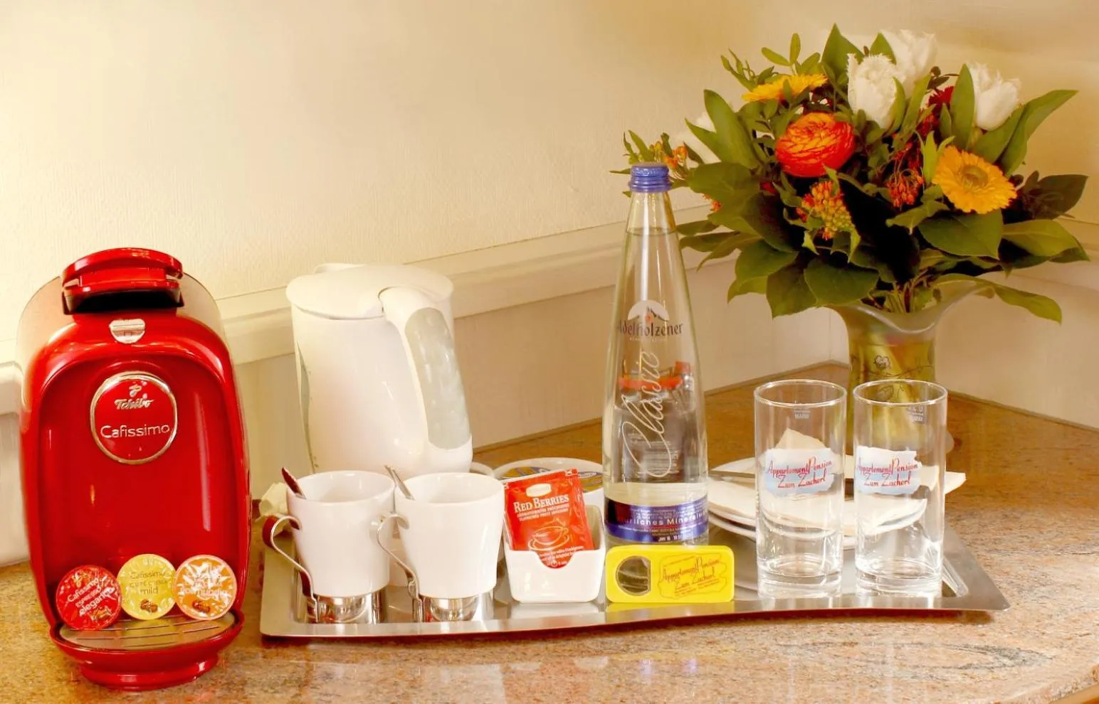 Coffee/tea facilities in AppartementPension Zum Zacherl