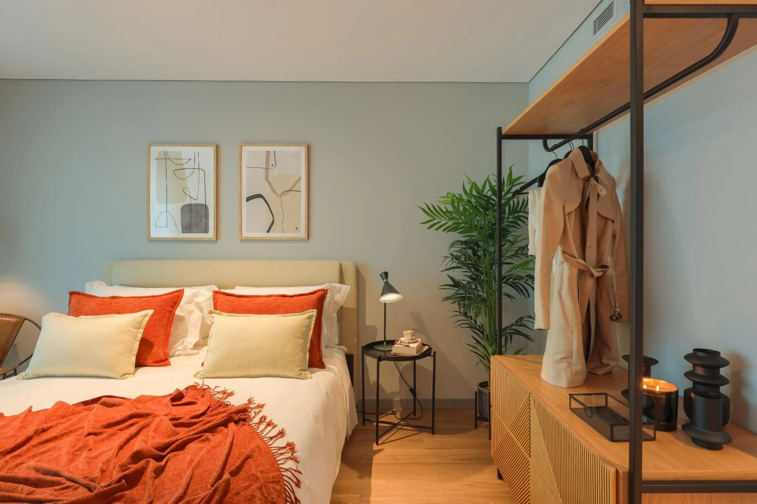 Bed in Nôma Living Icon Apartments