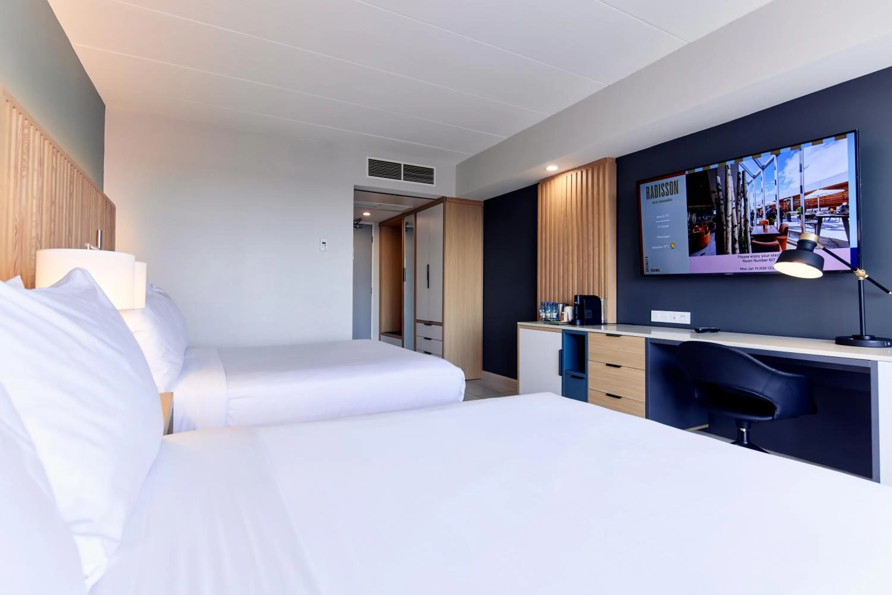 Bed in Radisson Hotel Paramaribo