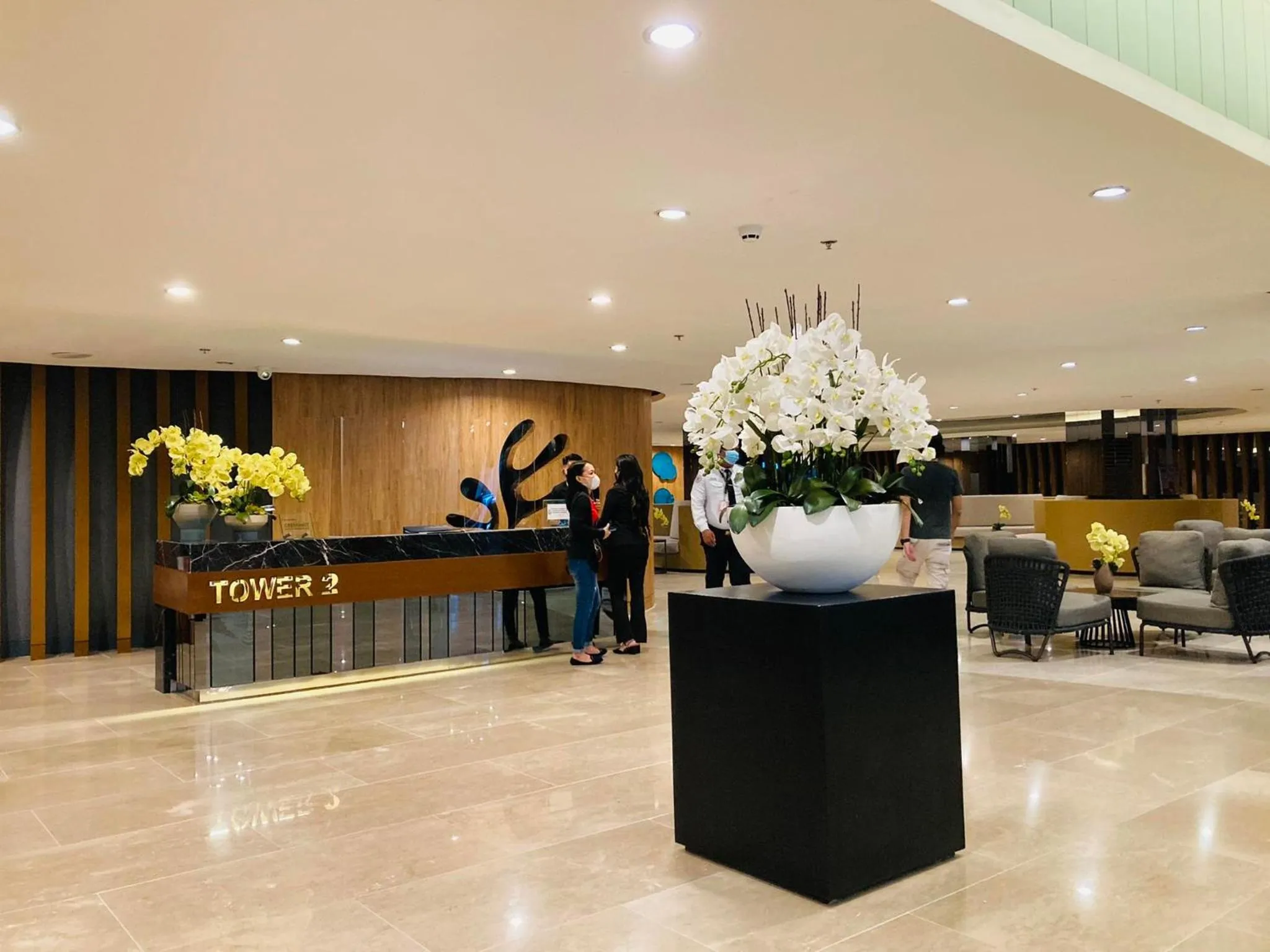 Lobby or reception in Shore Residences MOA Dynastel Staycation