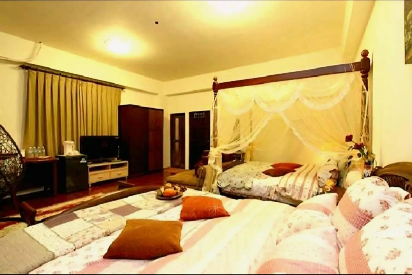 Bed in 水悅雅築民宿 Shuiyue Guest House