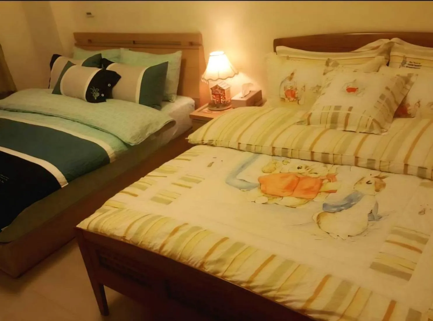 Bed in 水悅雅築民宿 Shuiyue Guest House