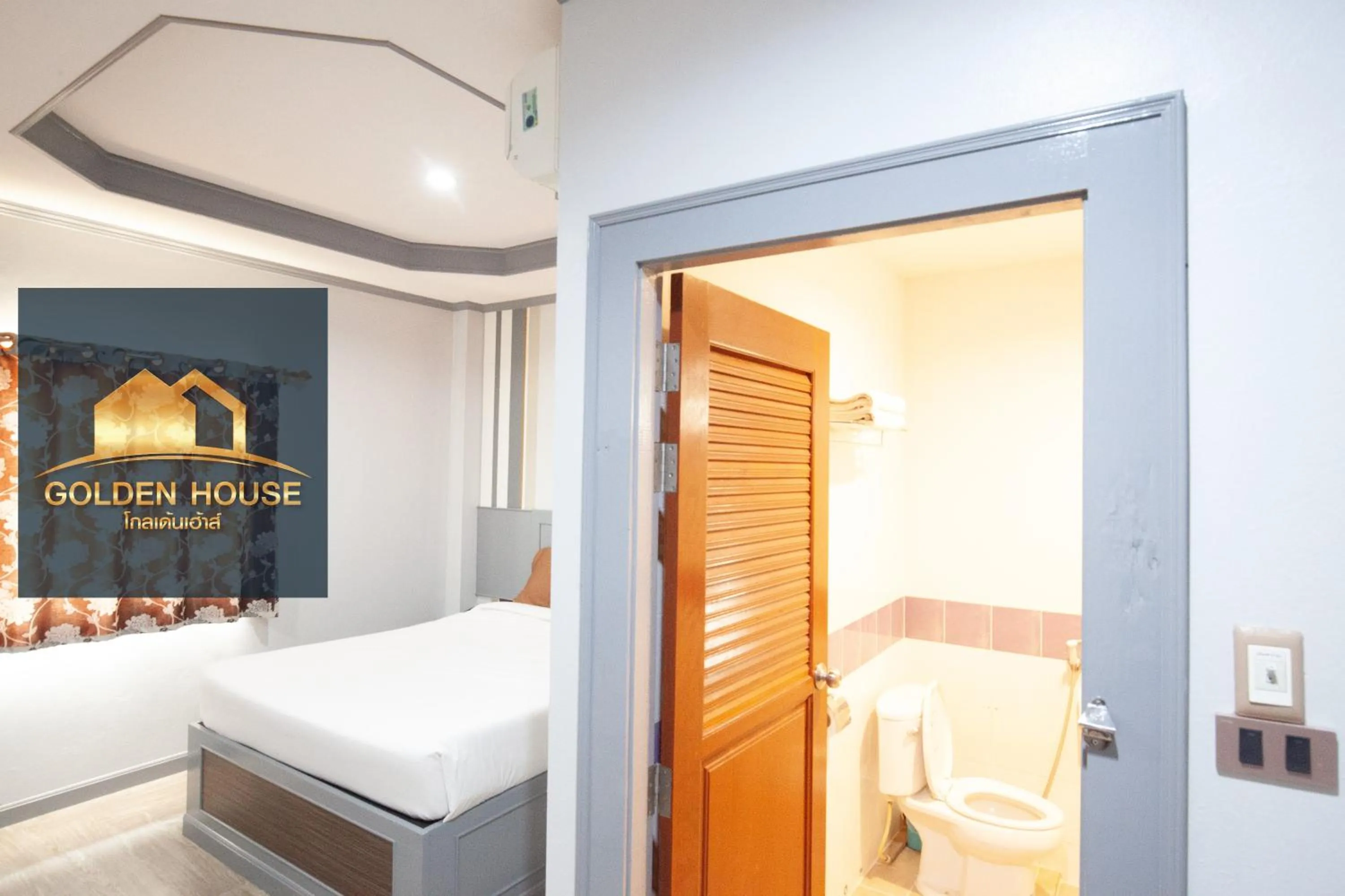 Photo of the whole room, Bed in Golden House Hotel Sakaeo