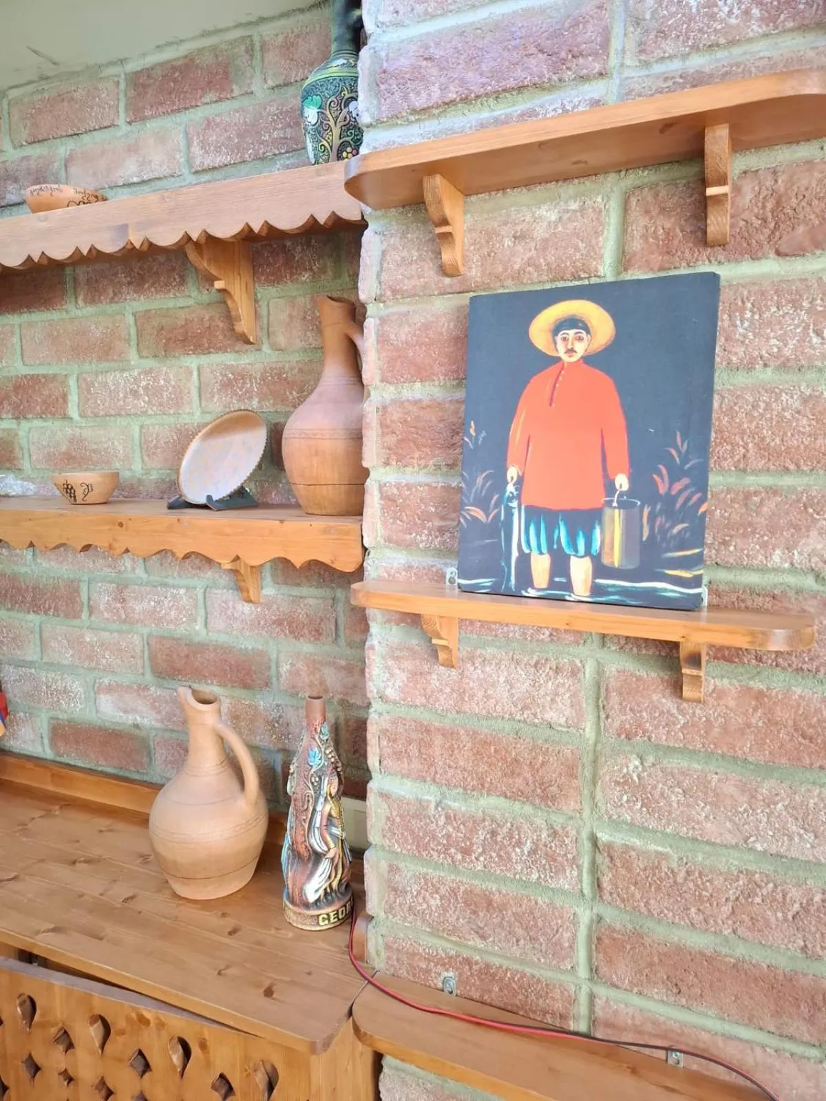 Decorative detail in Red Fox Guesthouse