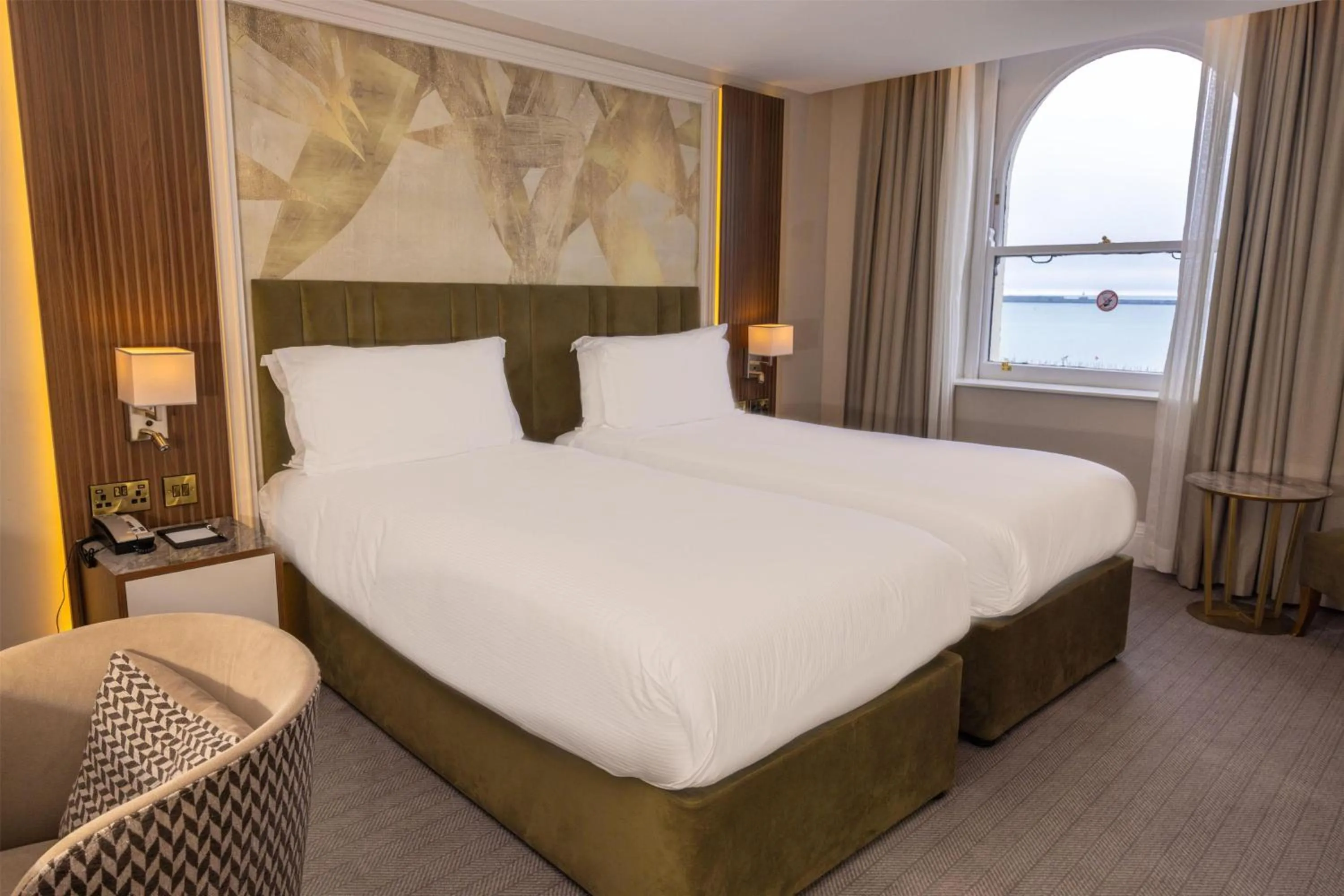 Bed in Dover Marina Hotel & Spa, Tapestry Collection by Hilton