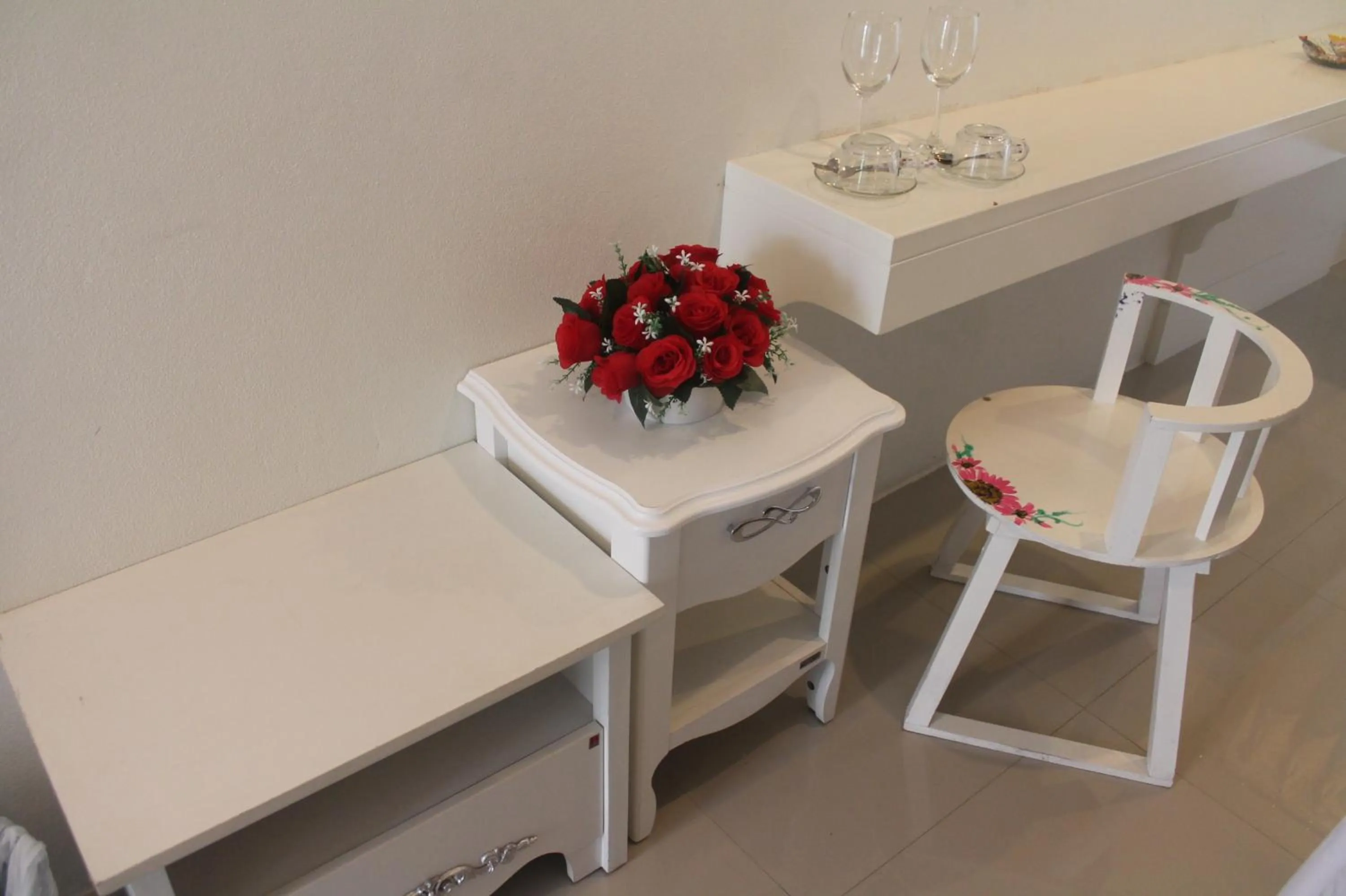 Seating area in Huen Chan Thip