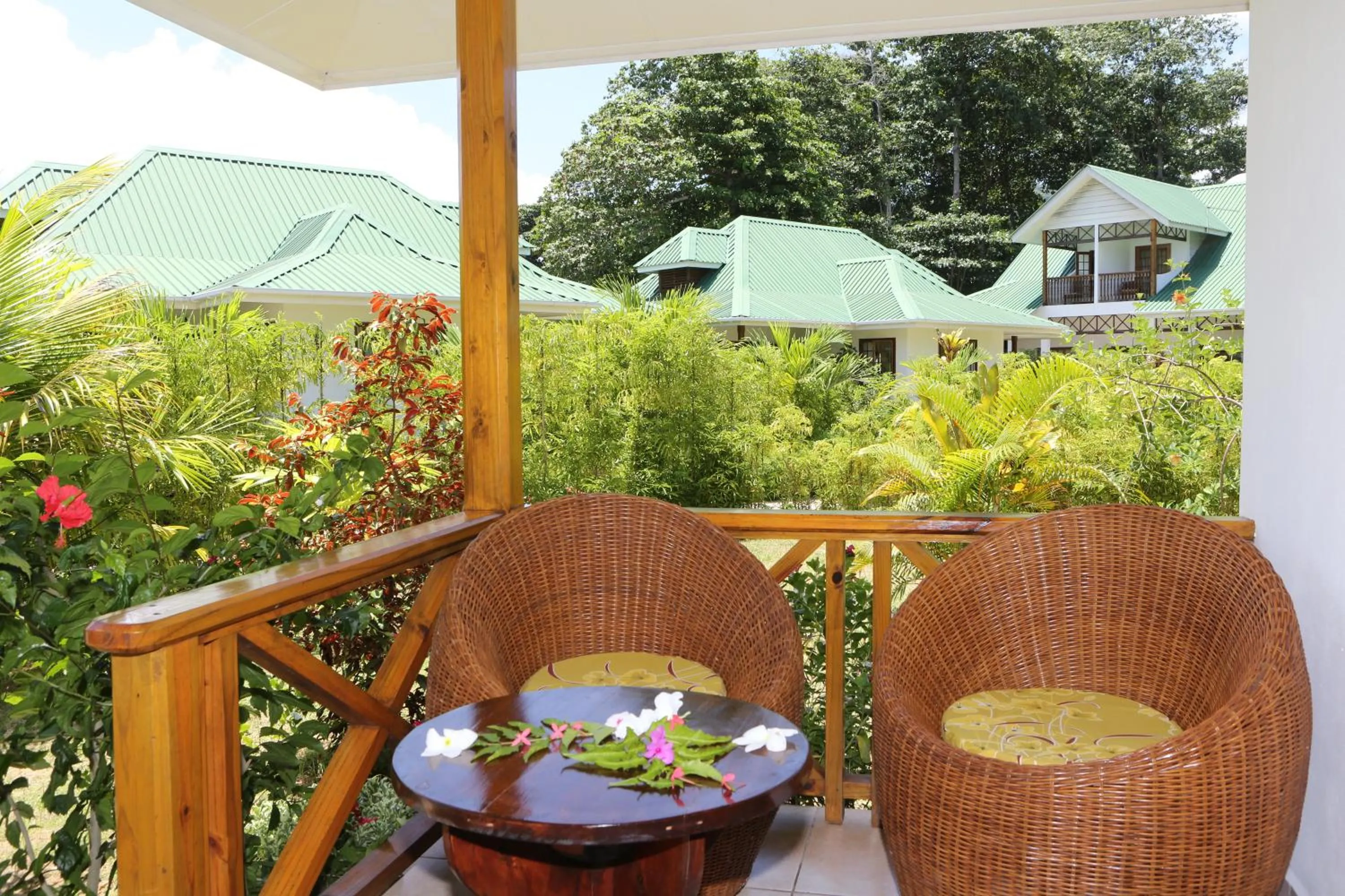 Balcony/Terrace in Le Surmer Self Catering Chalets