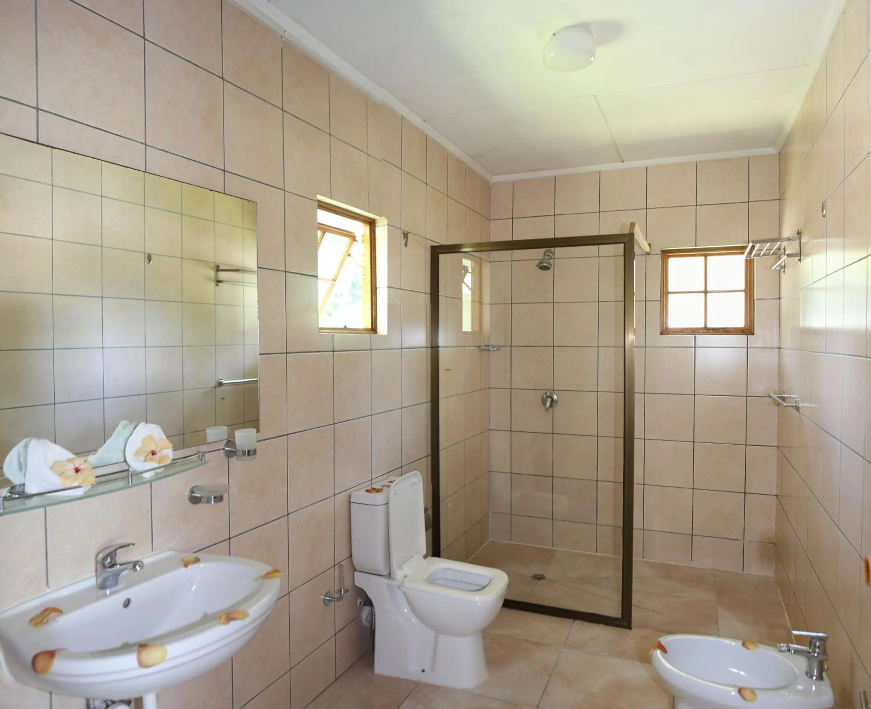 Bathroom in Le Surmer Self Catering Chalets