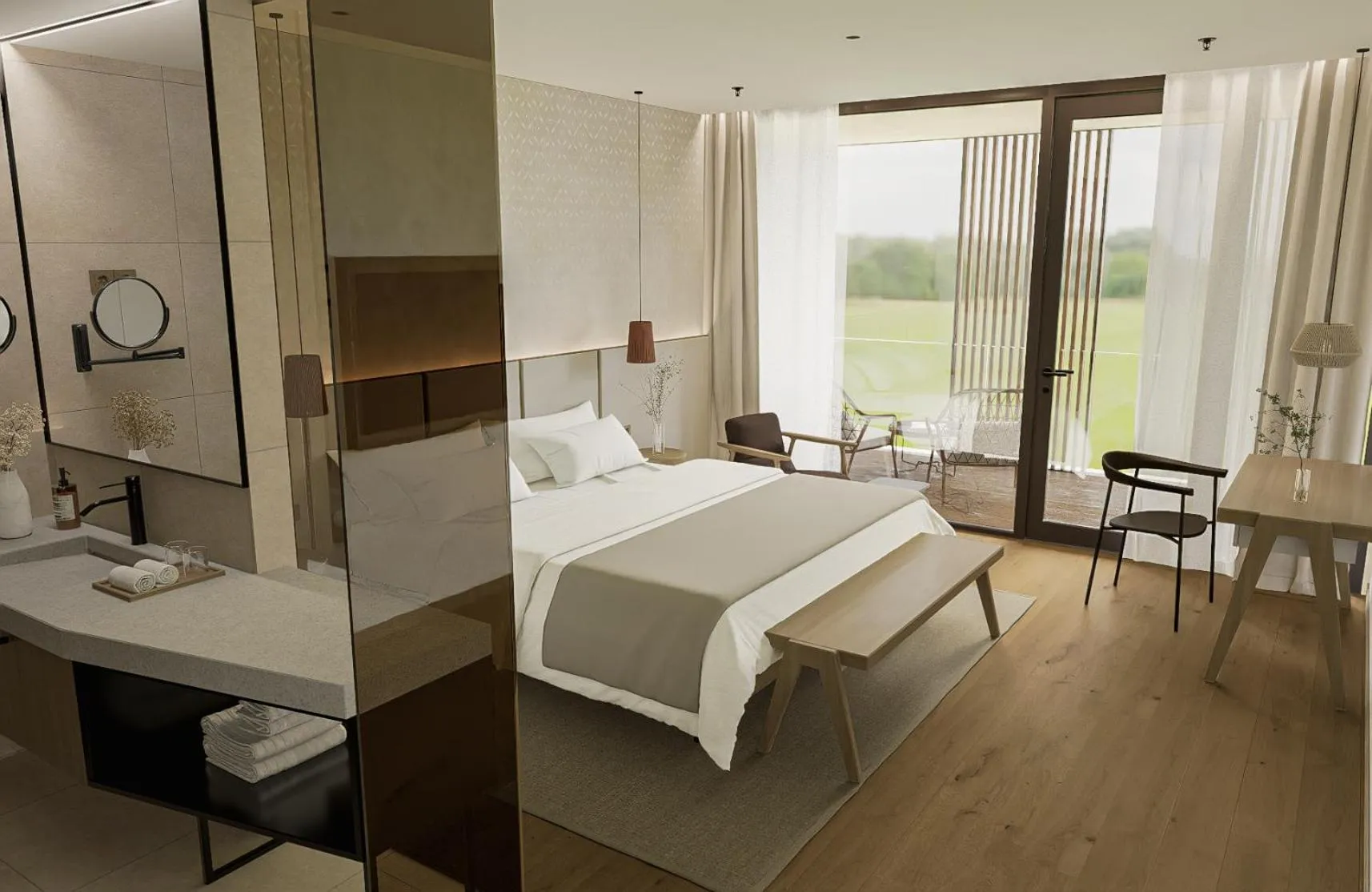 Bed in Hotel Materra