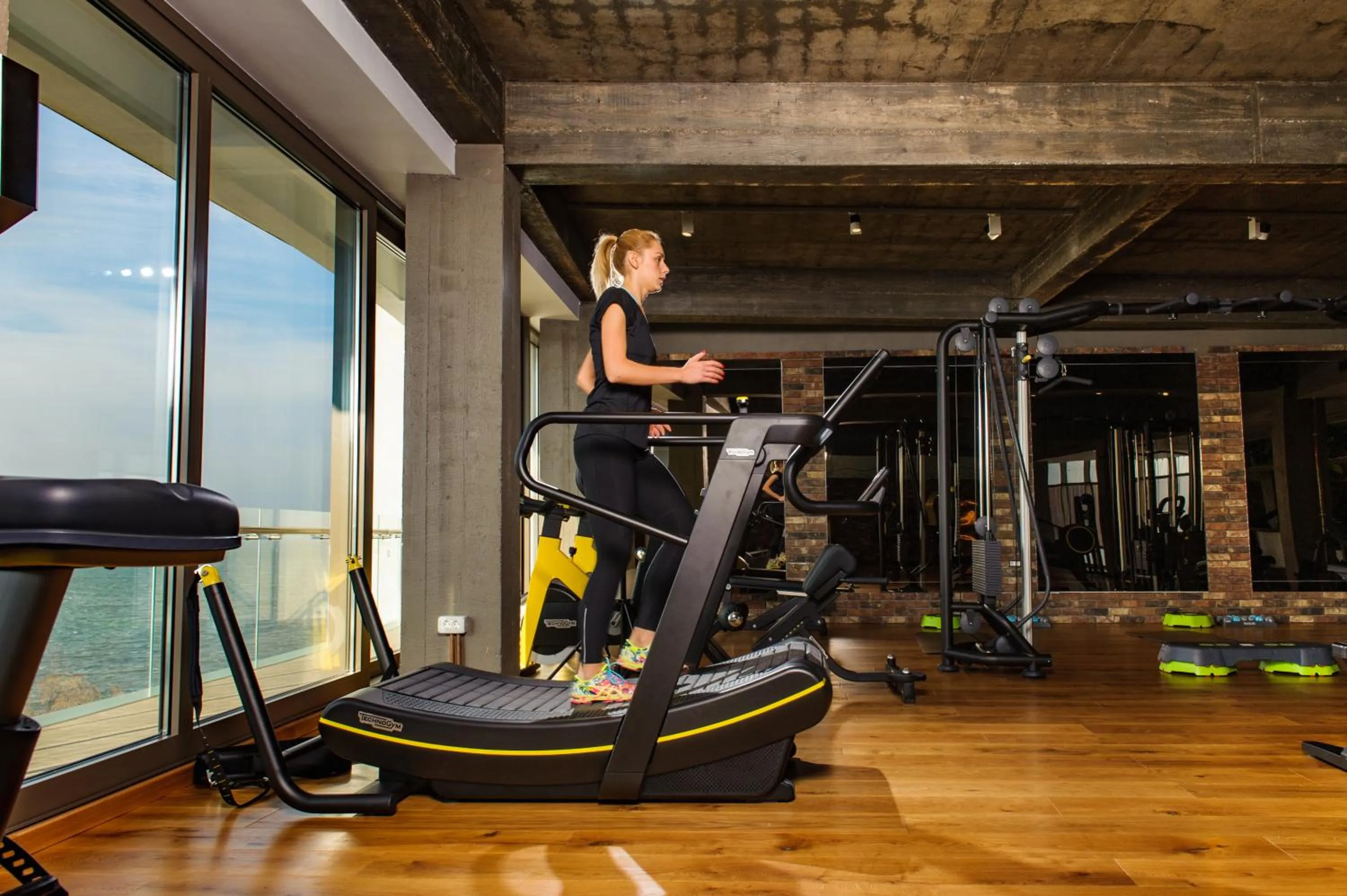 Fitness centre/facilities in Hotel On Plonge Junior