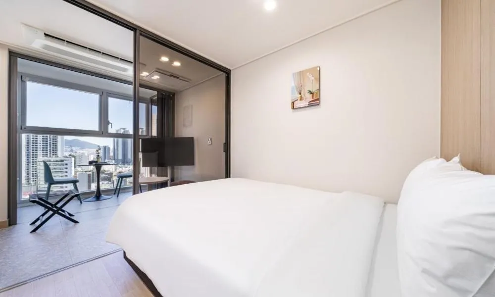 Photo of the whole room, Bed in Allzip Archieve4H Residence hotel Busan