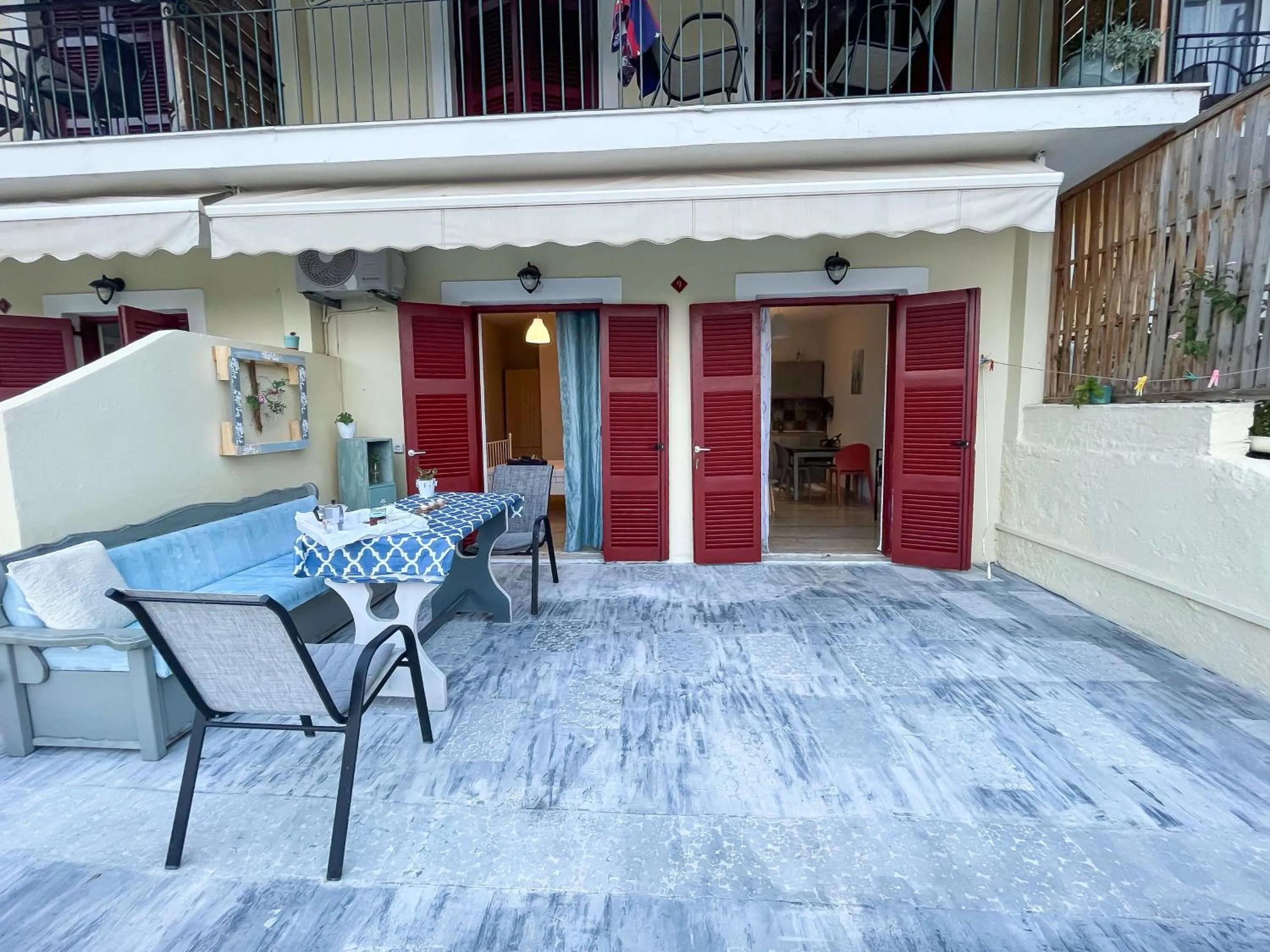 Balcony/Terrace in Braziliana Apartments Corfu