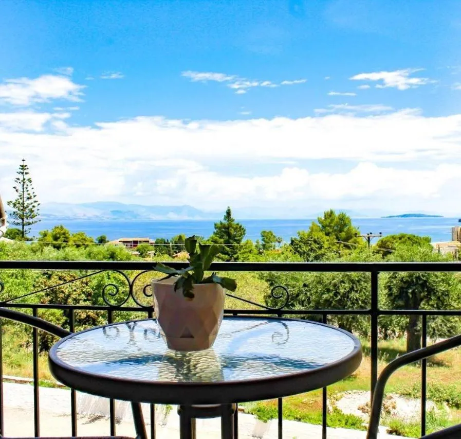 Sea view in Braziliana Apartments Corfu