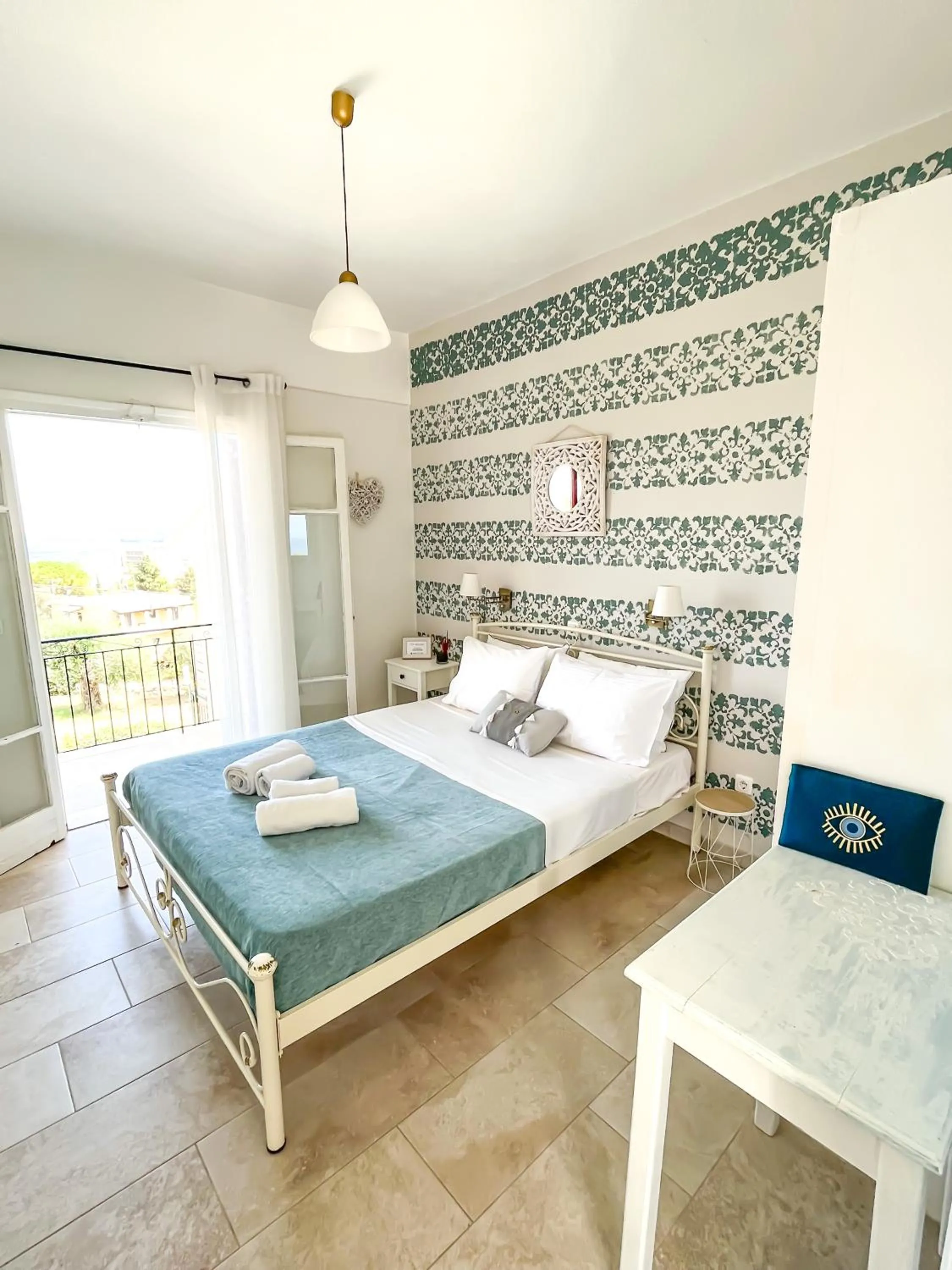 Bedroom, Bed in Braziliana Apartments Corfu