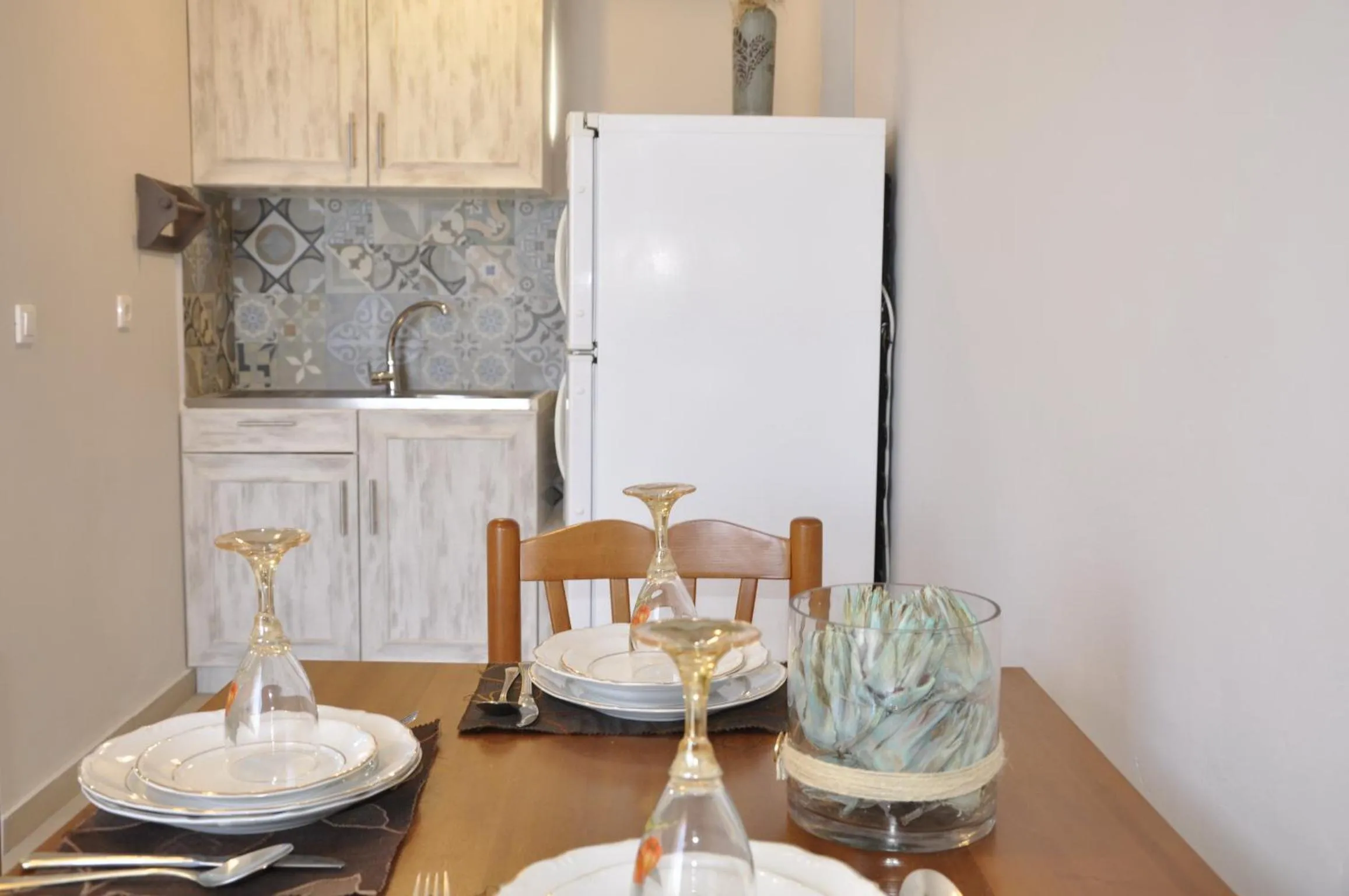 Dining area in Braziliana Apartments Corfu