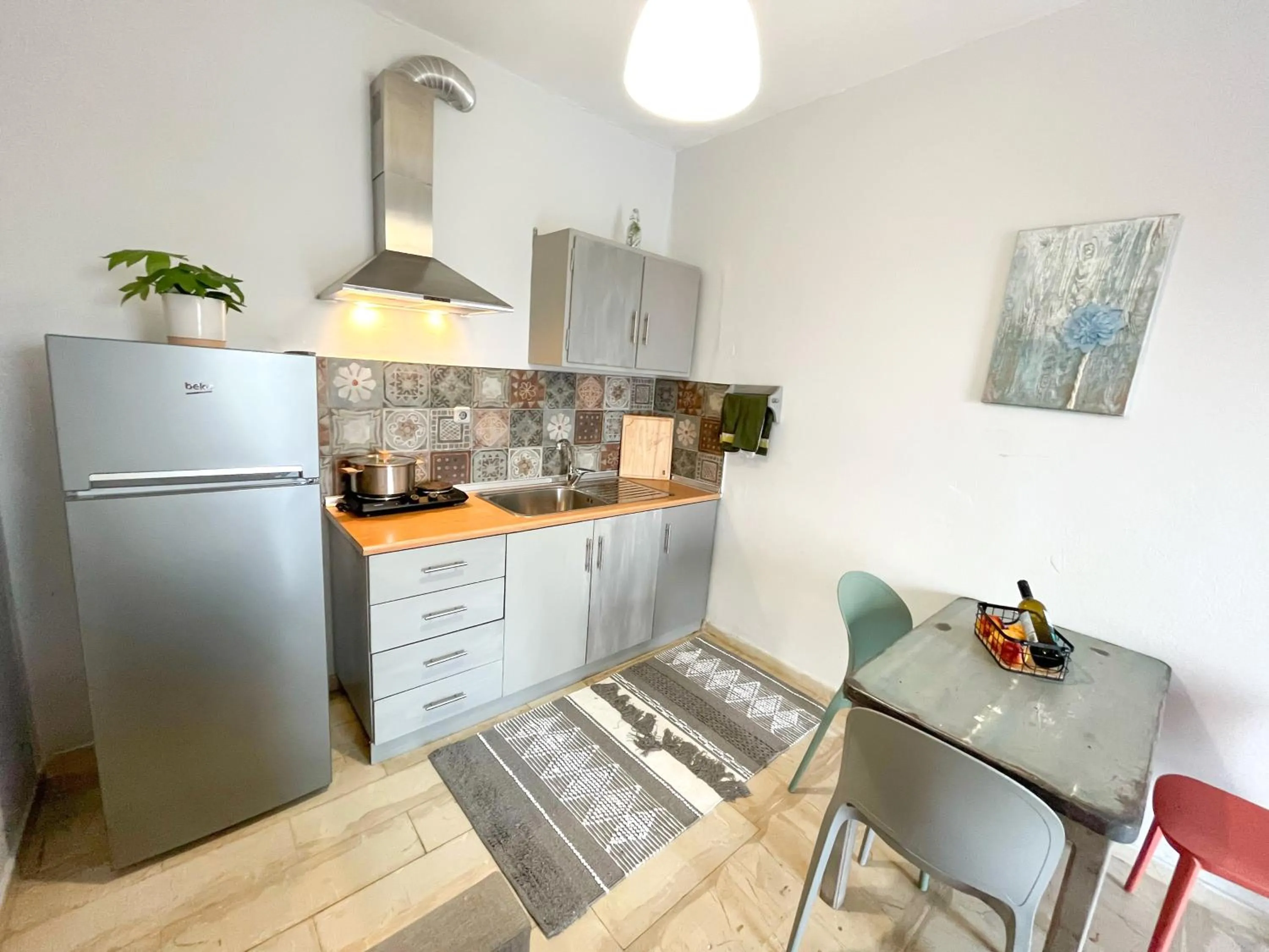 Kitchen or kitchenette in Braziliana Apartments Corfu
