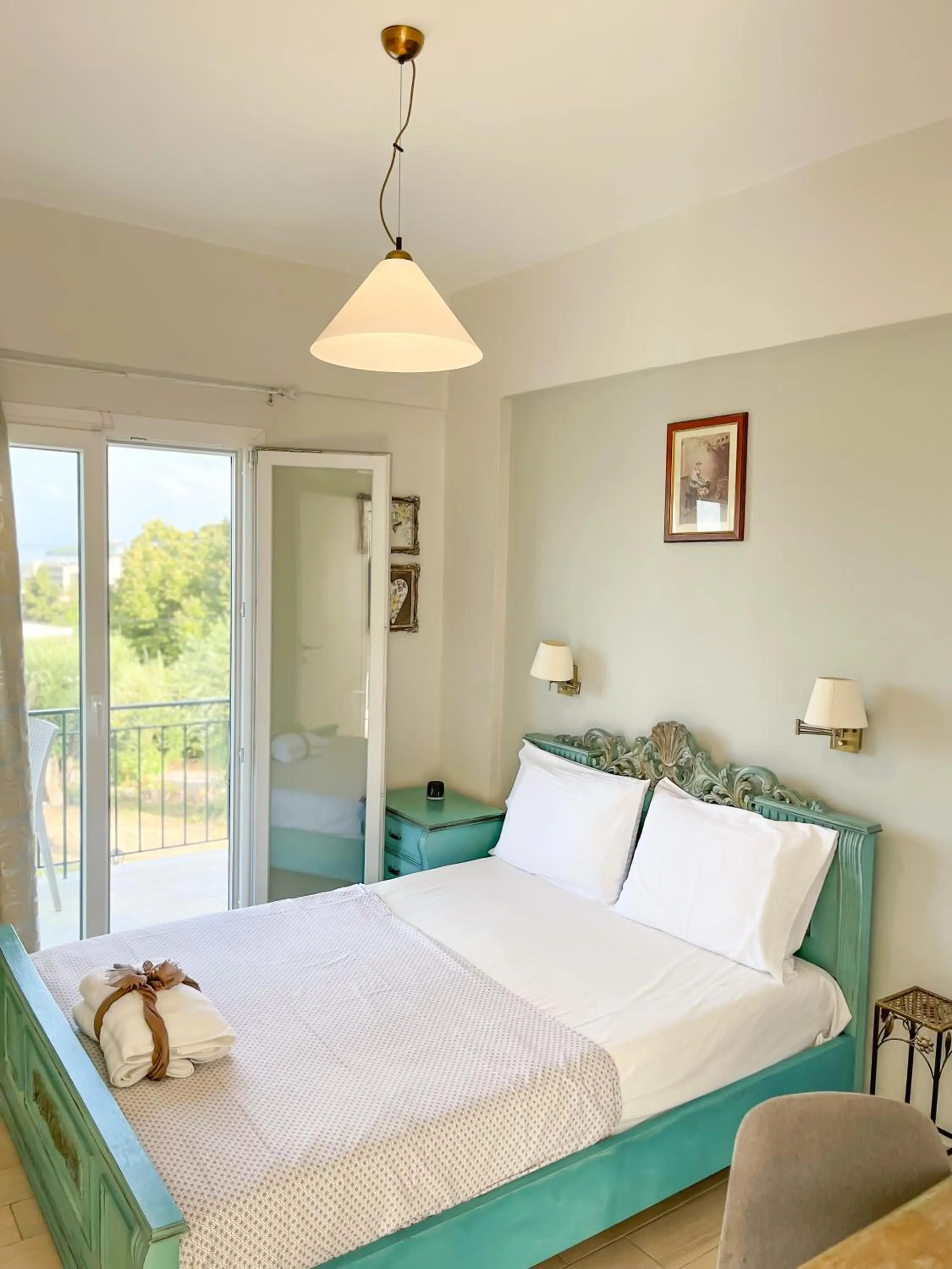 Bed in Braziliana Apartments Corfu