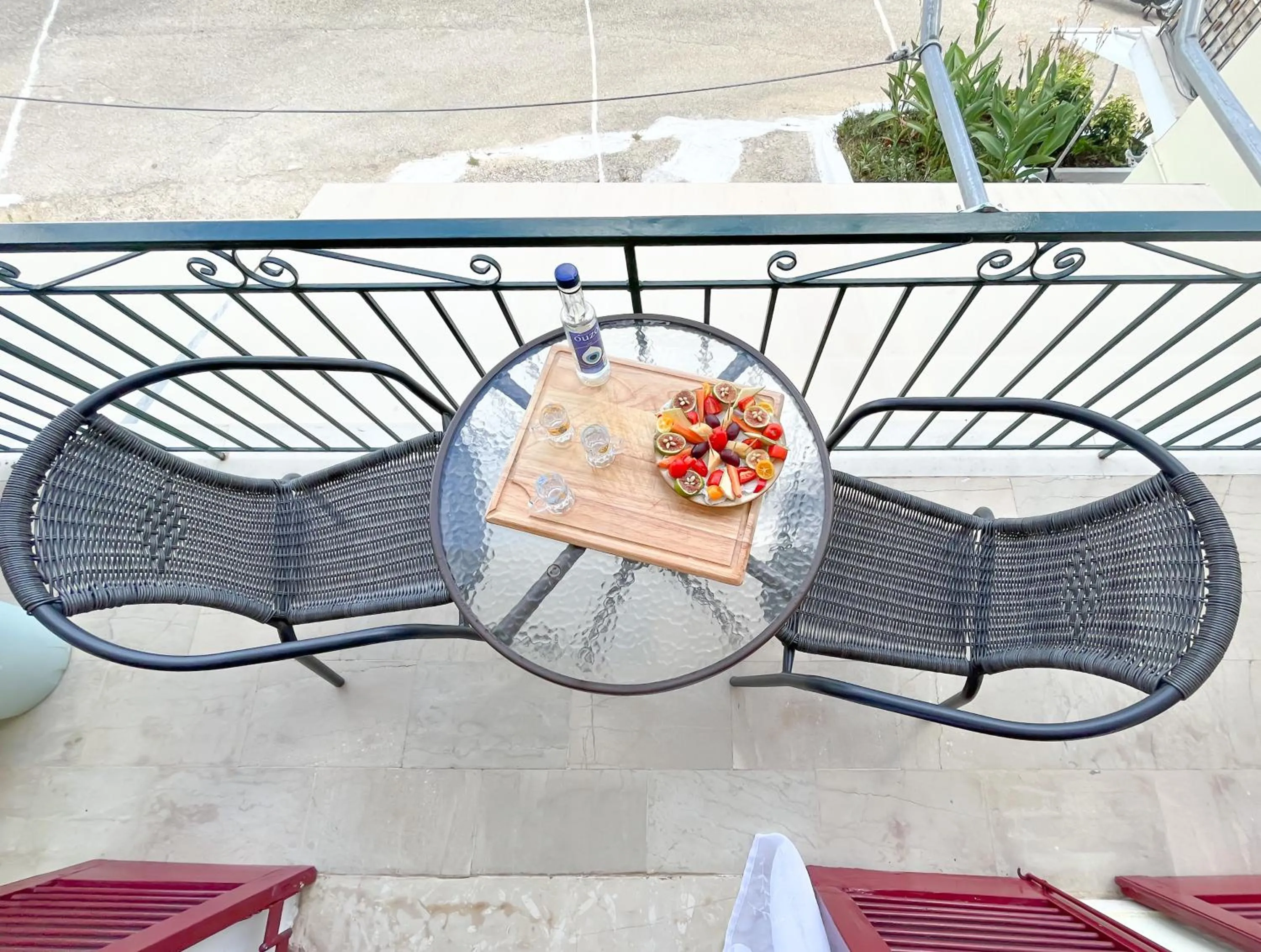 Balcony/Terrace in Braziliana Apartments Corfu