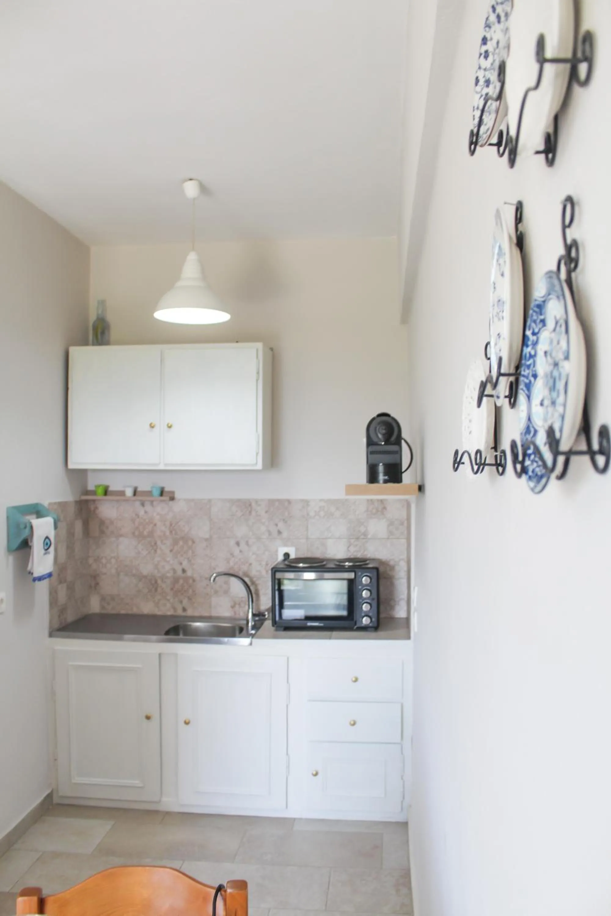kitchen in Braziliana Apartments Corfu