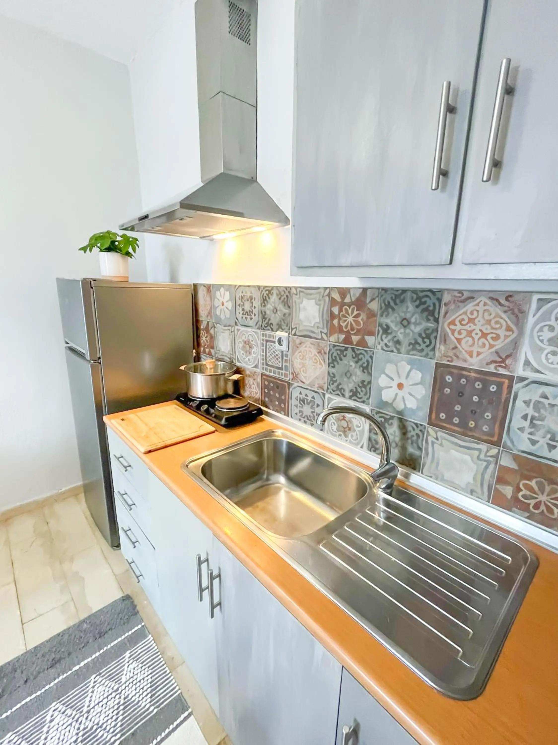 Kitchen or kitchenette in Braziliana Apartments Corfu