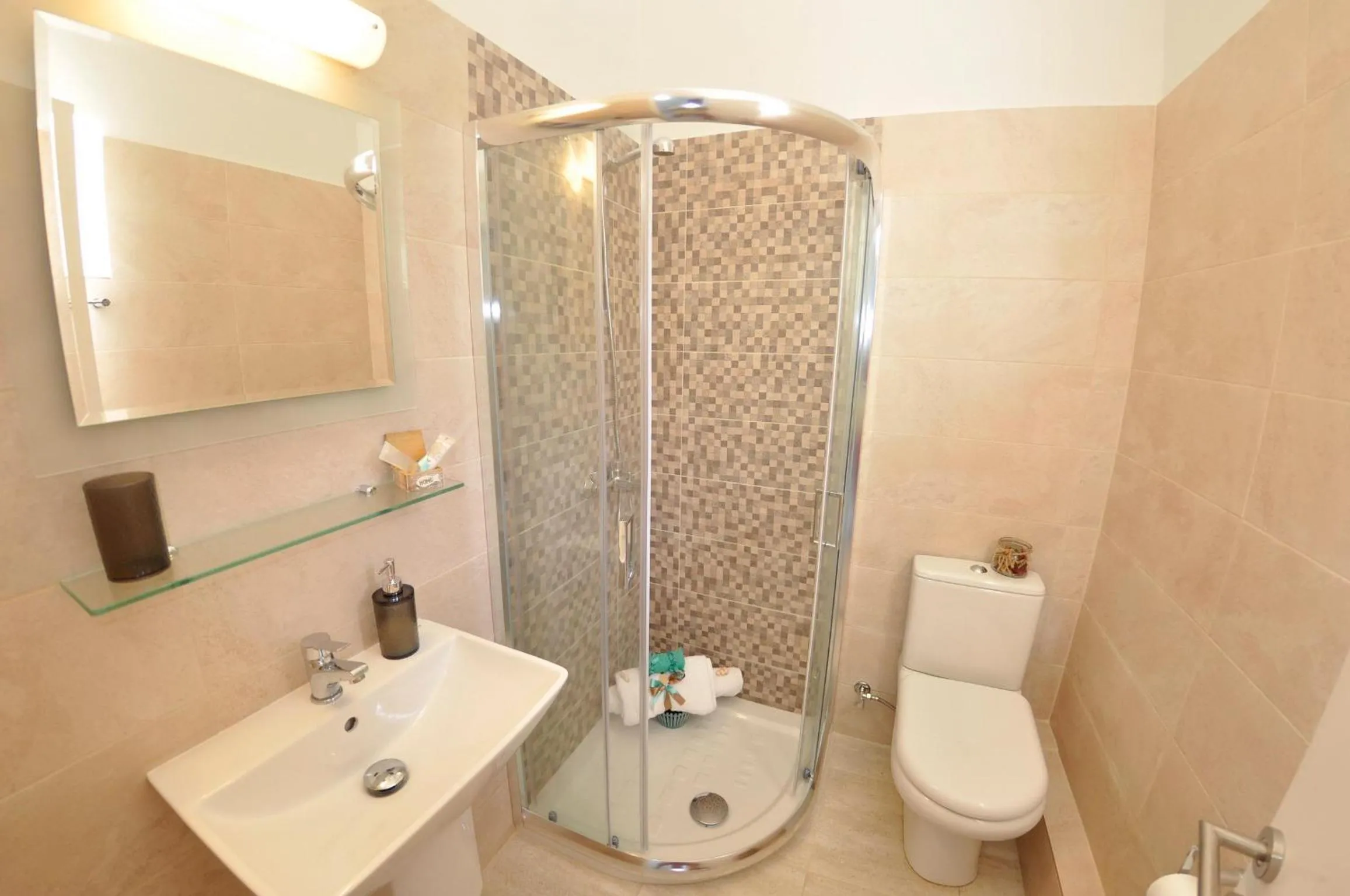 Bathroom in Braziliana Apartments Corfu