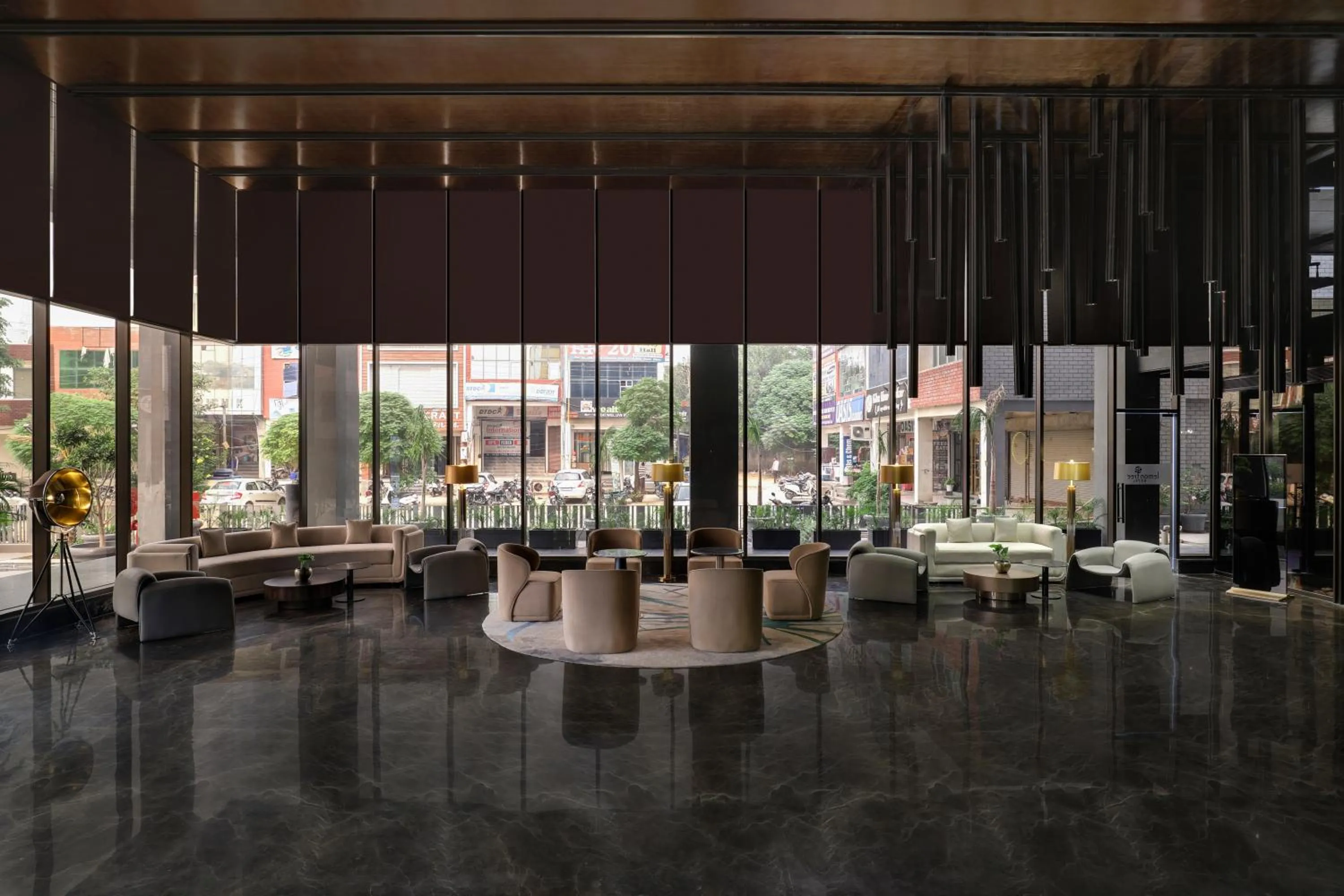 Seating area in Lemon Tree Hotel, Hisar