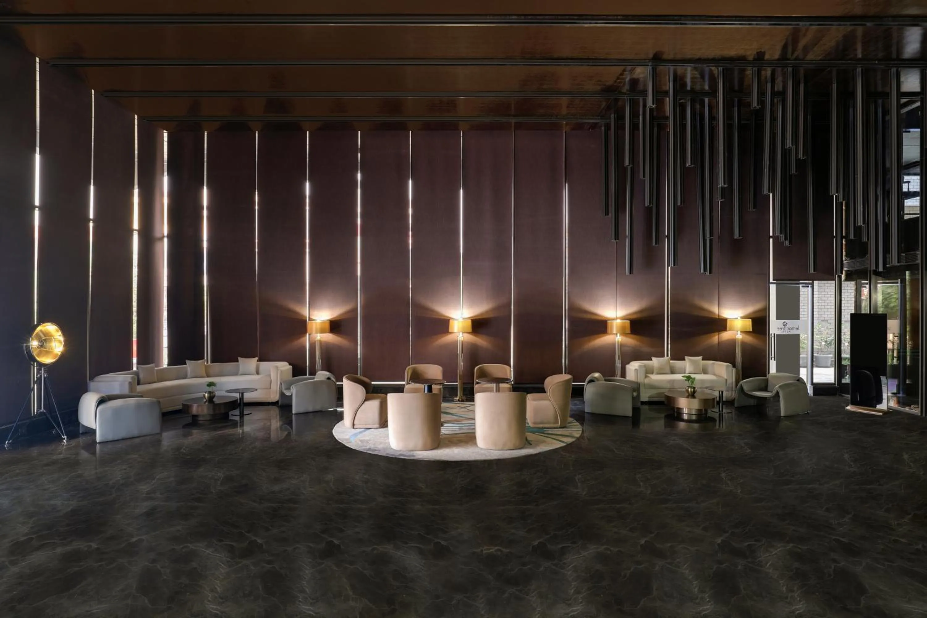 Seating area in Lemon Tree Hotel, Hisar