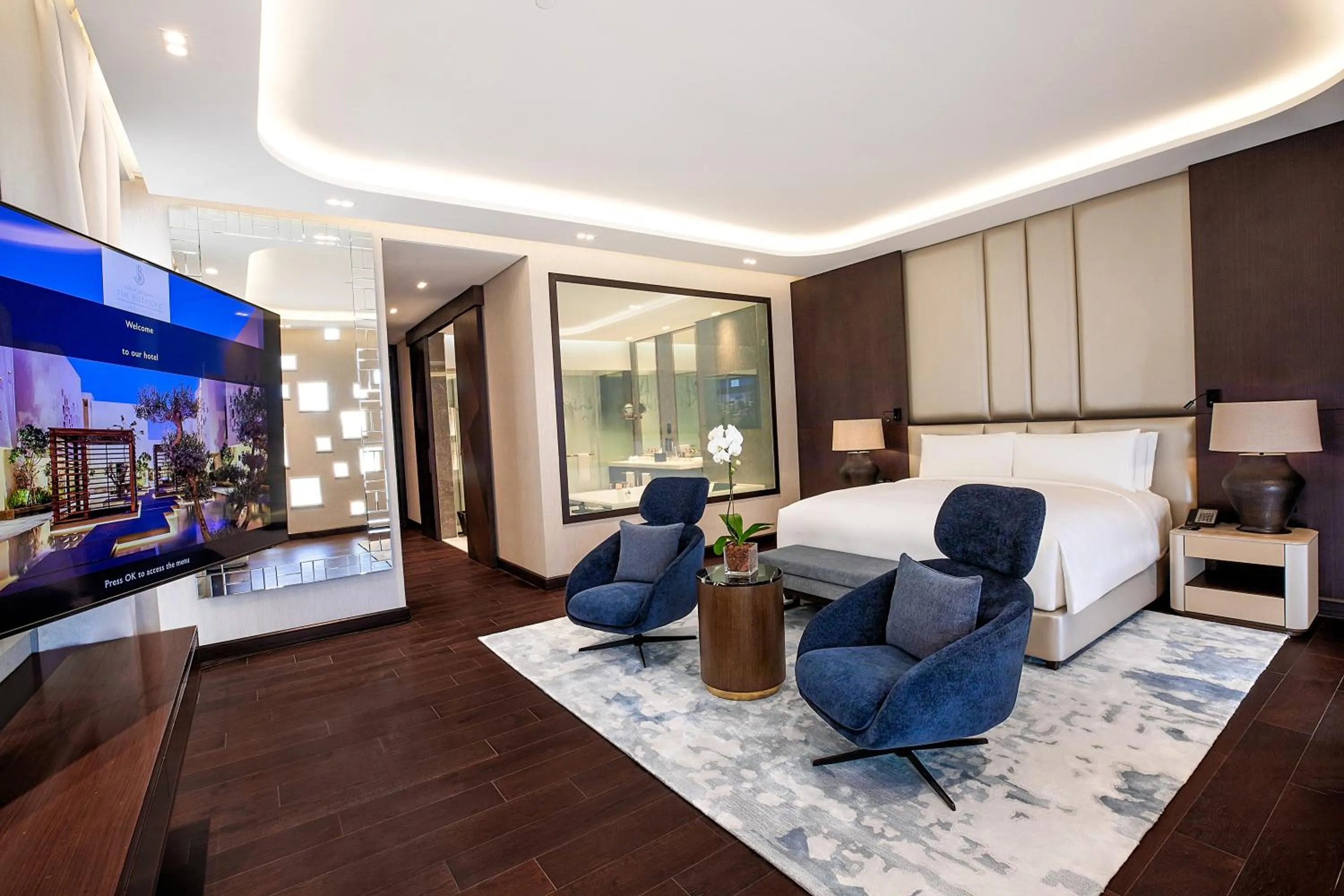 Bed in The Biltmore Hotel Villas, Dubai