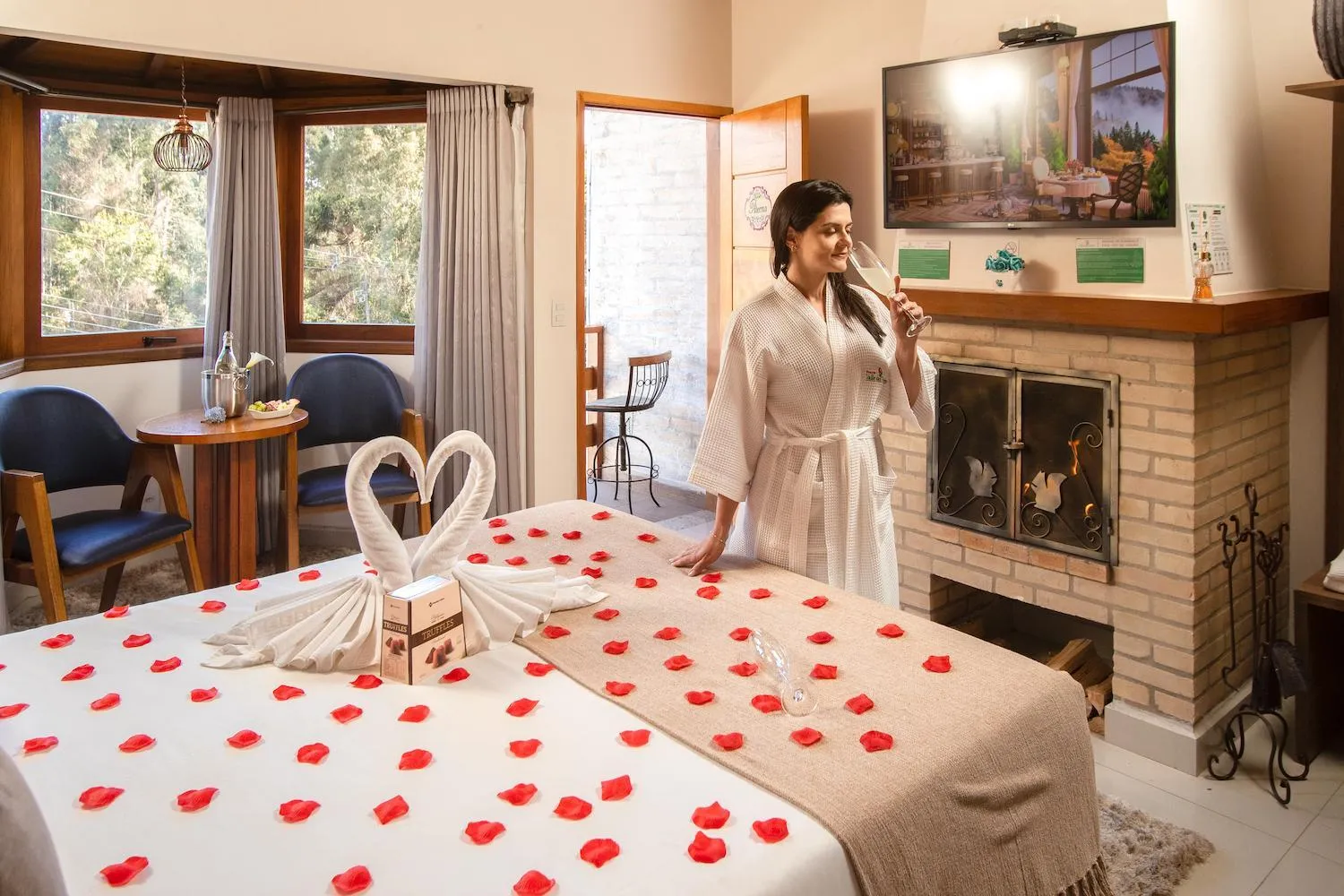 Bed in Pousada Valle das Flores Monte Verde